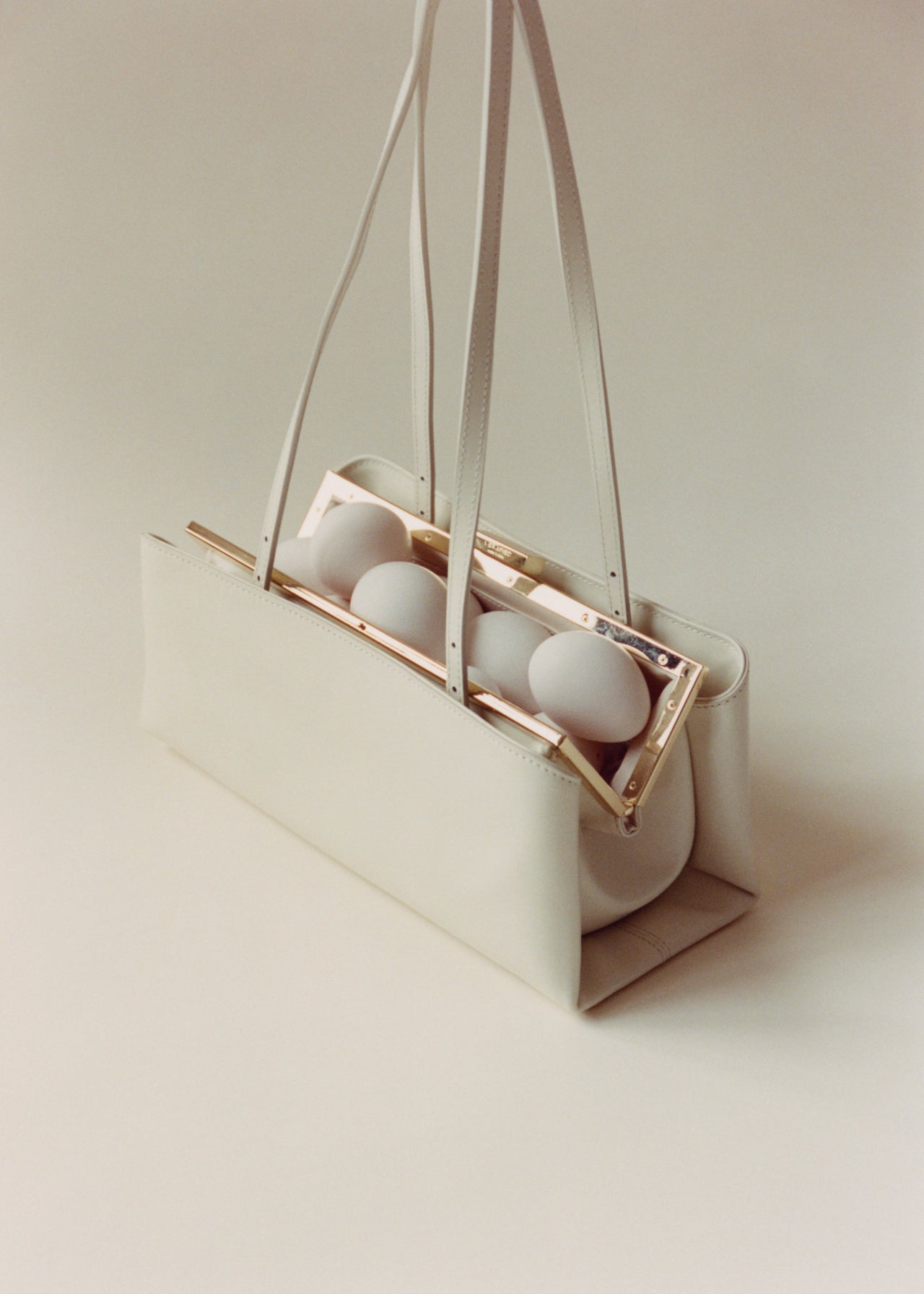 Gold Ivory Éclair Bag