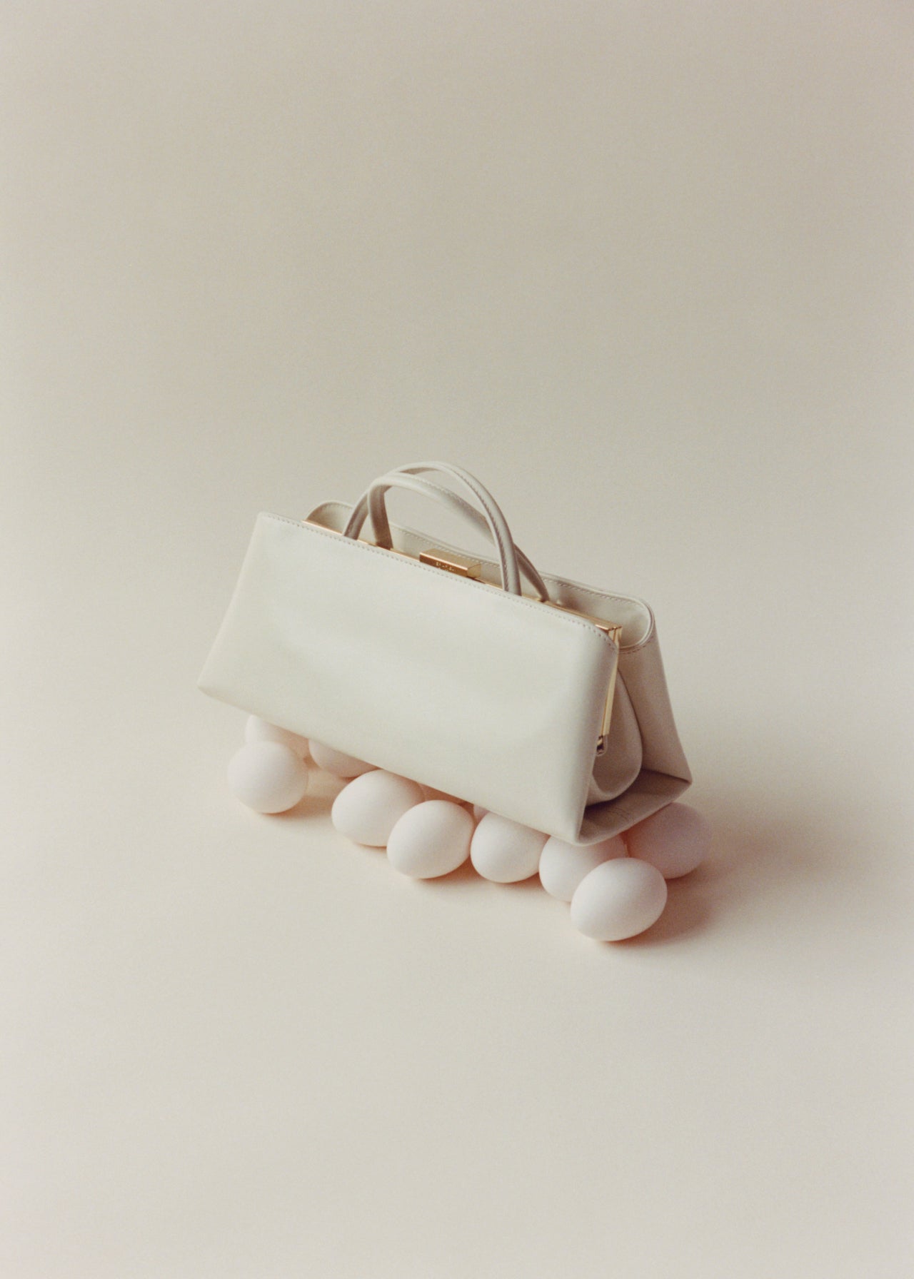 Gold Ivory Éclair Bag