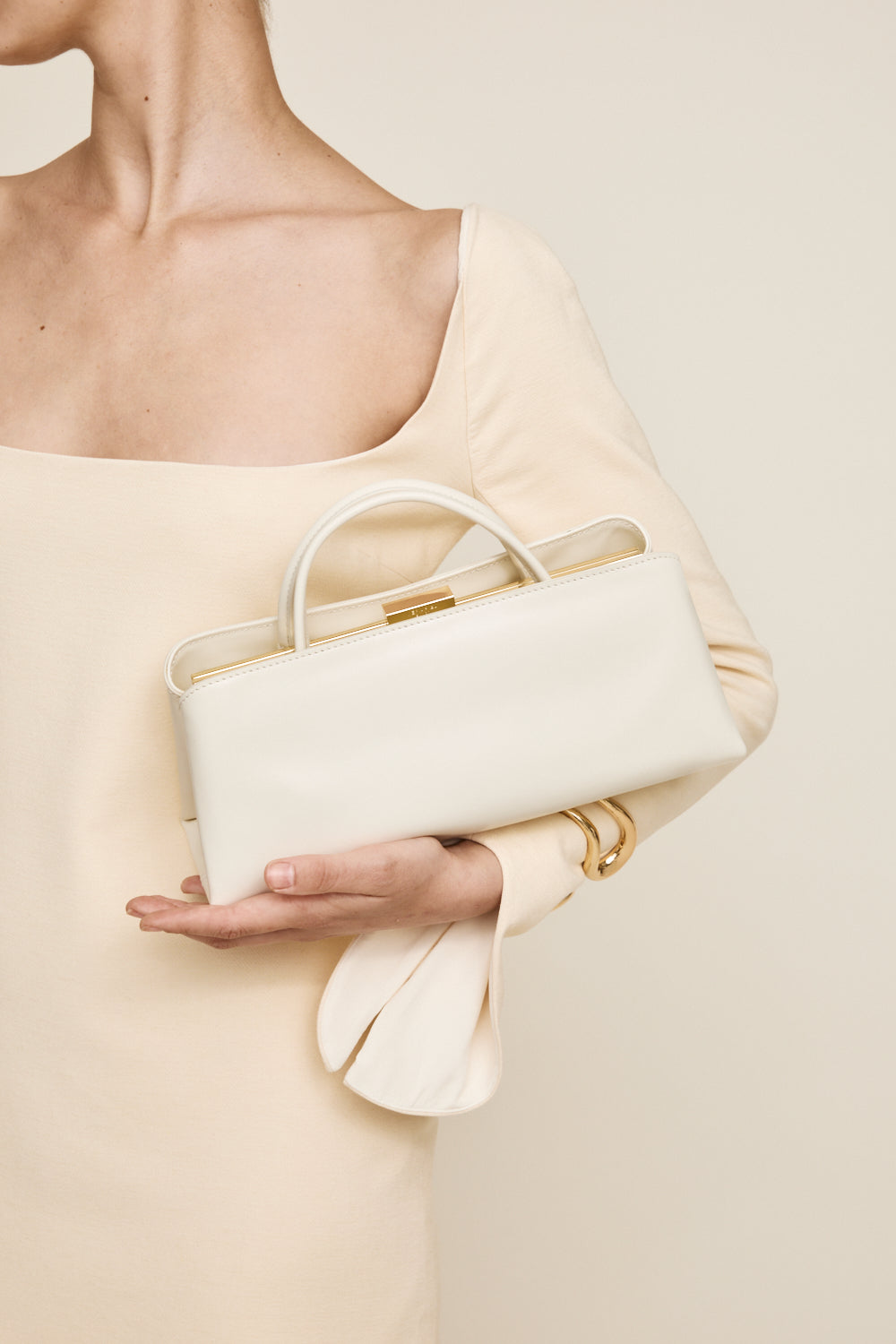 Gold Ivory Éclair Bag