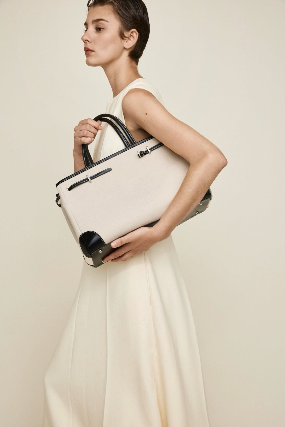 Black Canvas Book Tote Bag 33 (Final Sale)