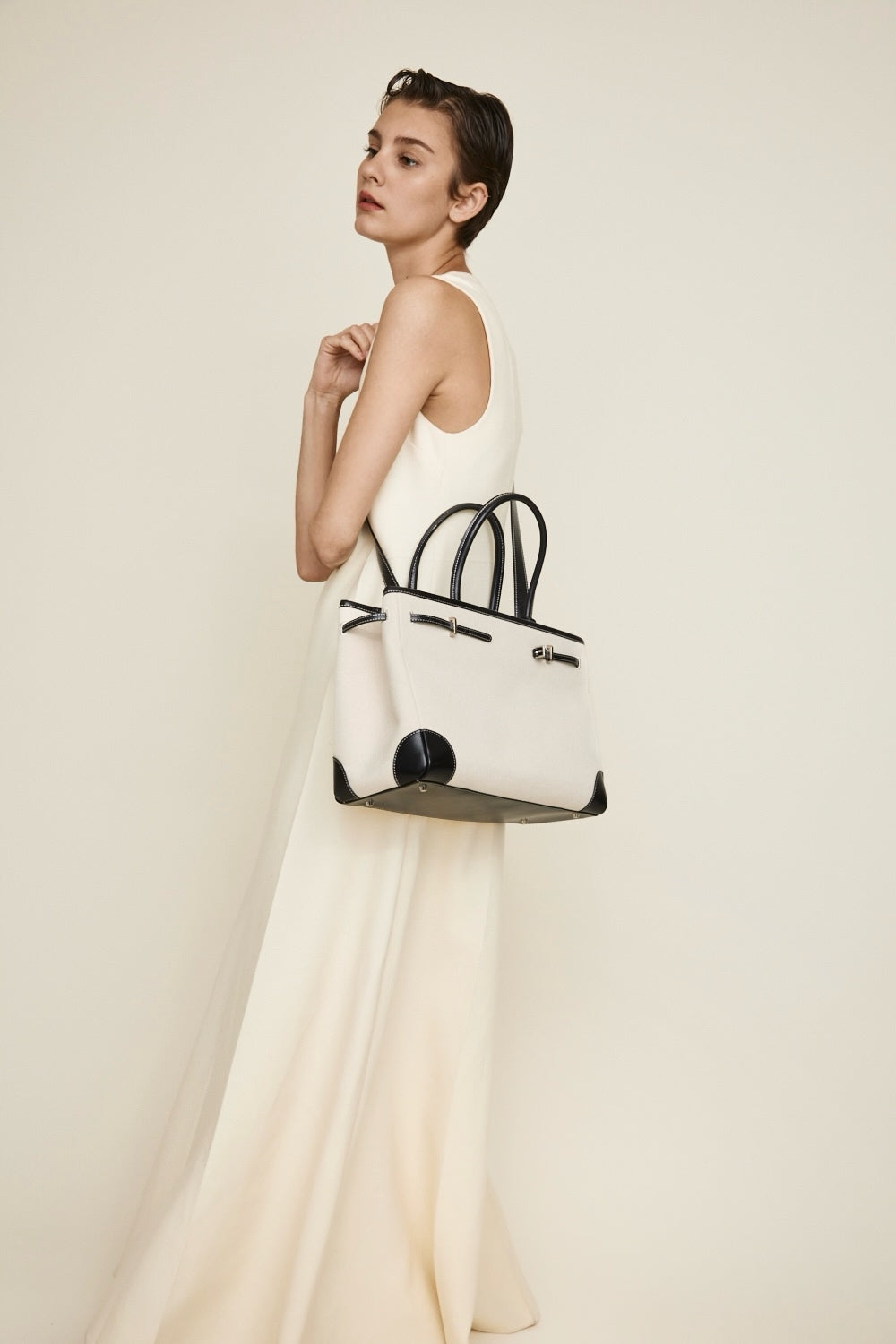 Black Canvas Book Tote Bag 33 (Final Sale)