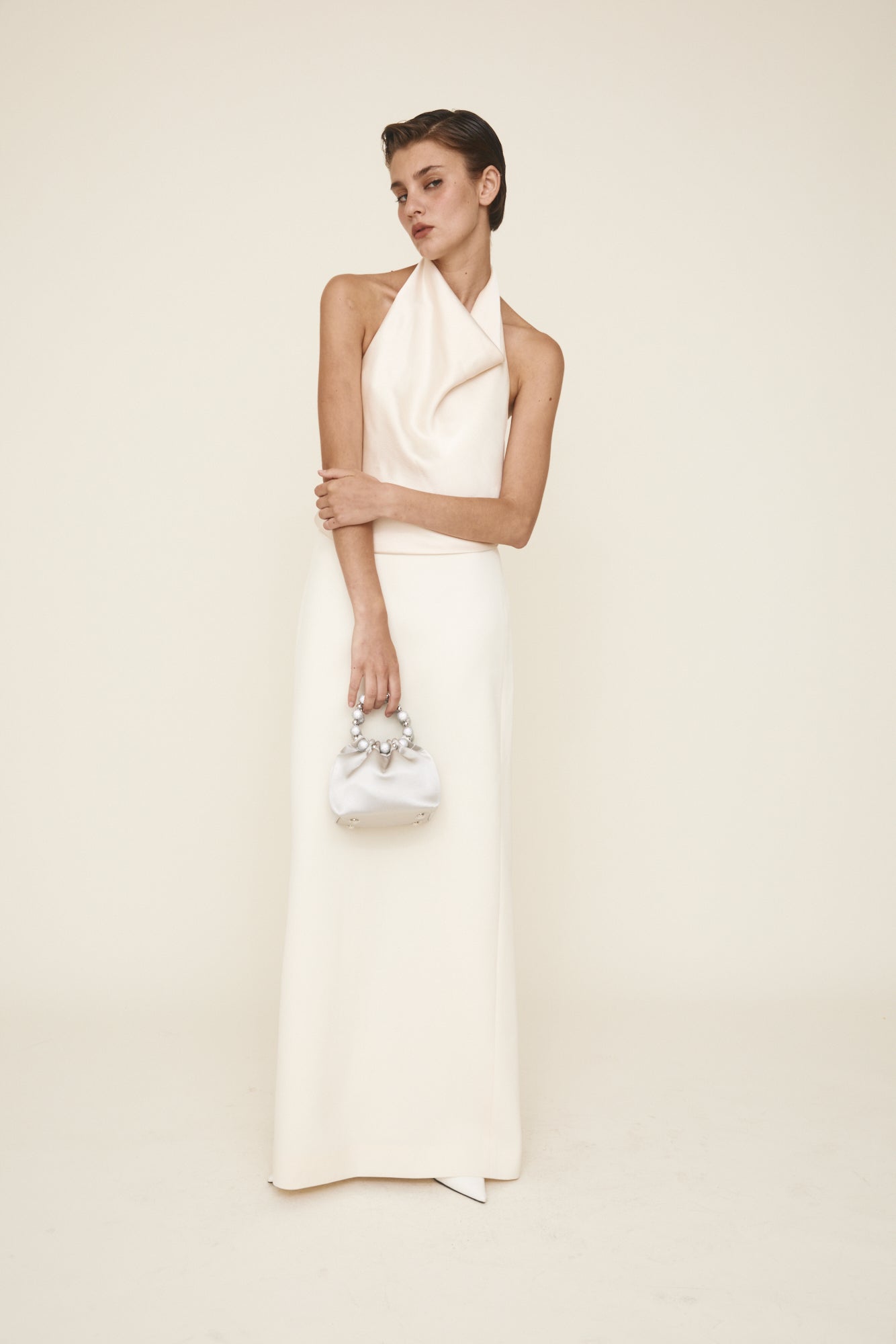 Mini Silver Diamond Handbag