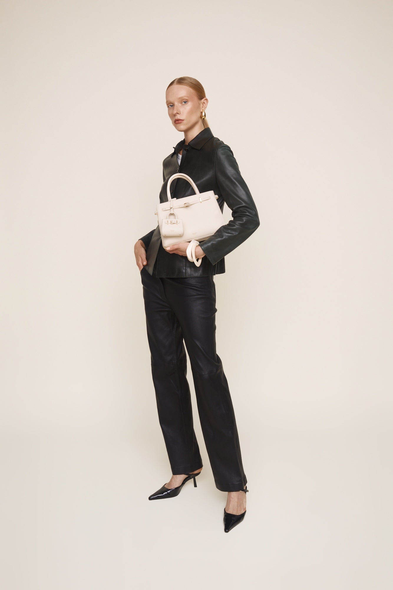 Ivory Togo Book Tote Bag 25 (Only 1 Left)