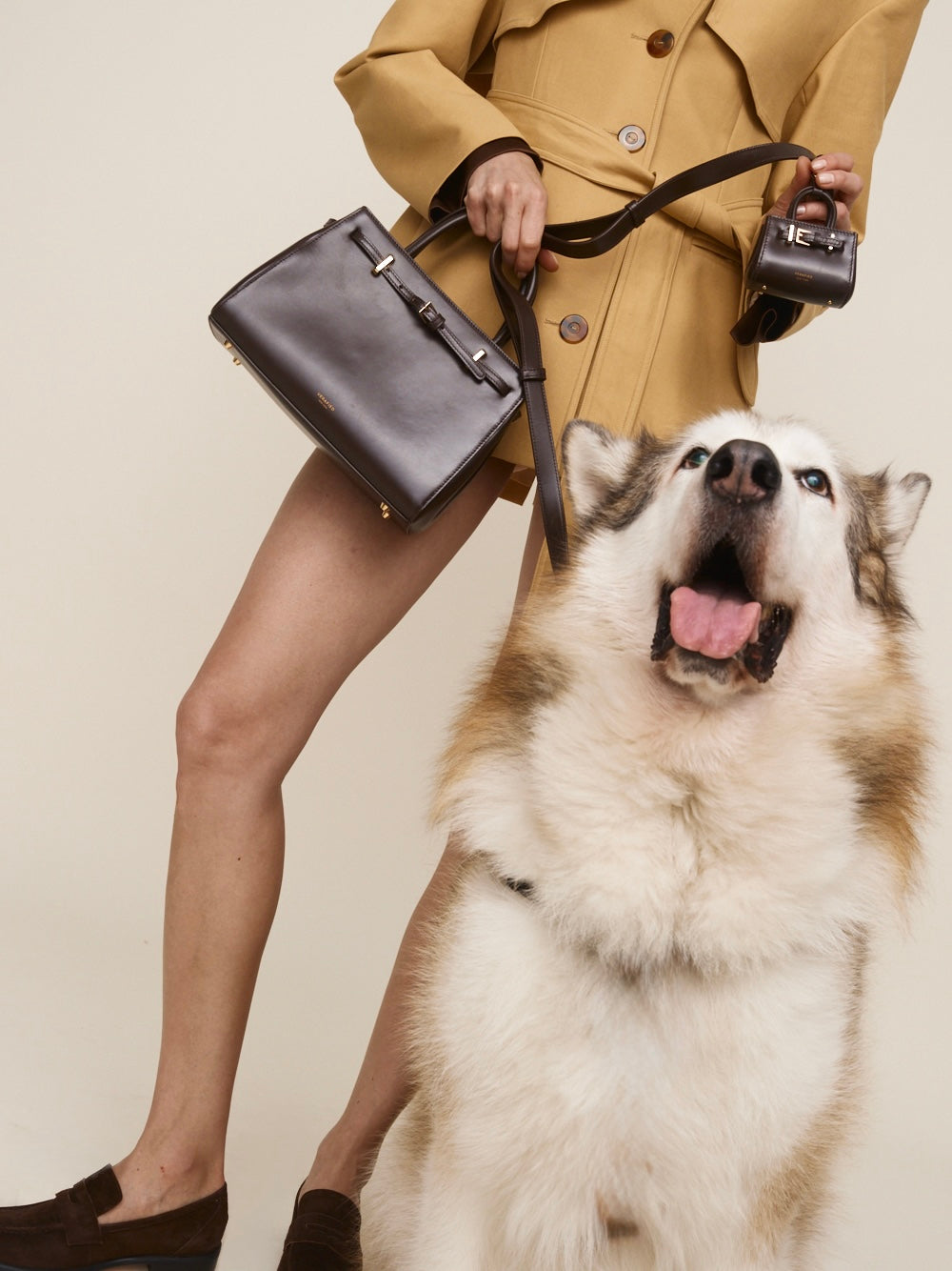 Chocolate Leather Book Tote Bag 25 (Low Stock)