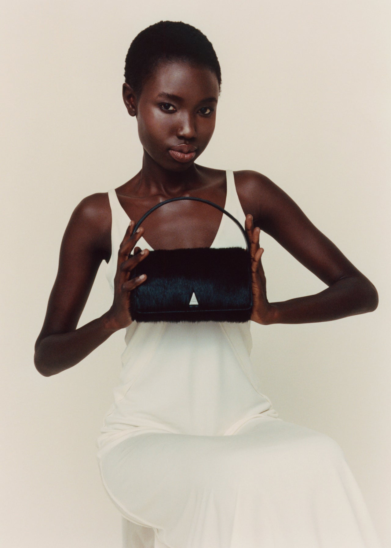 Black Calf Hair La Pochette (Final Sale)