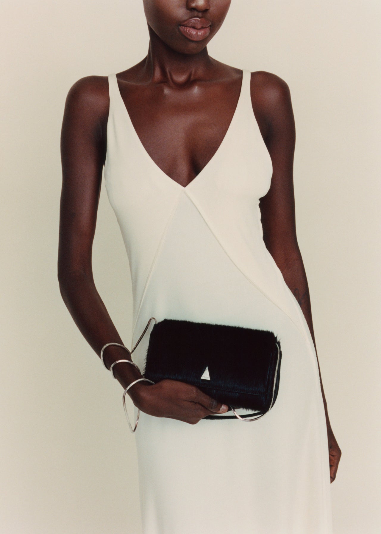 Black Calf Hair La Pochette (Final Sale)