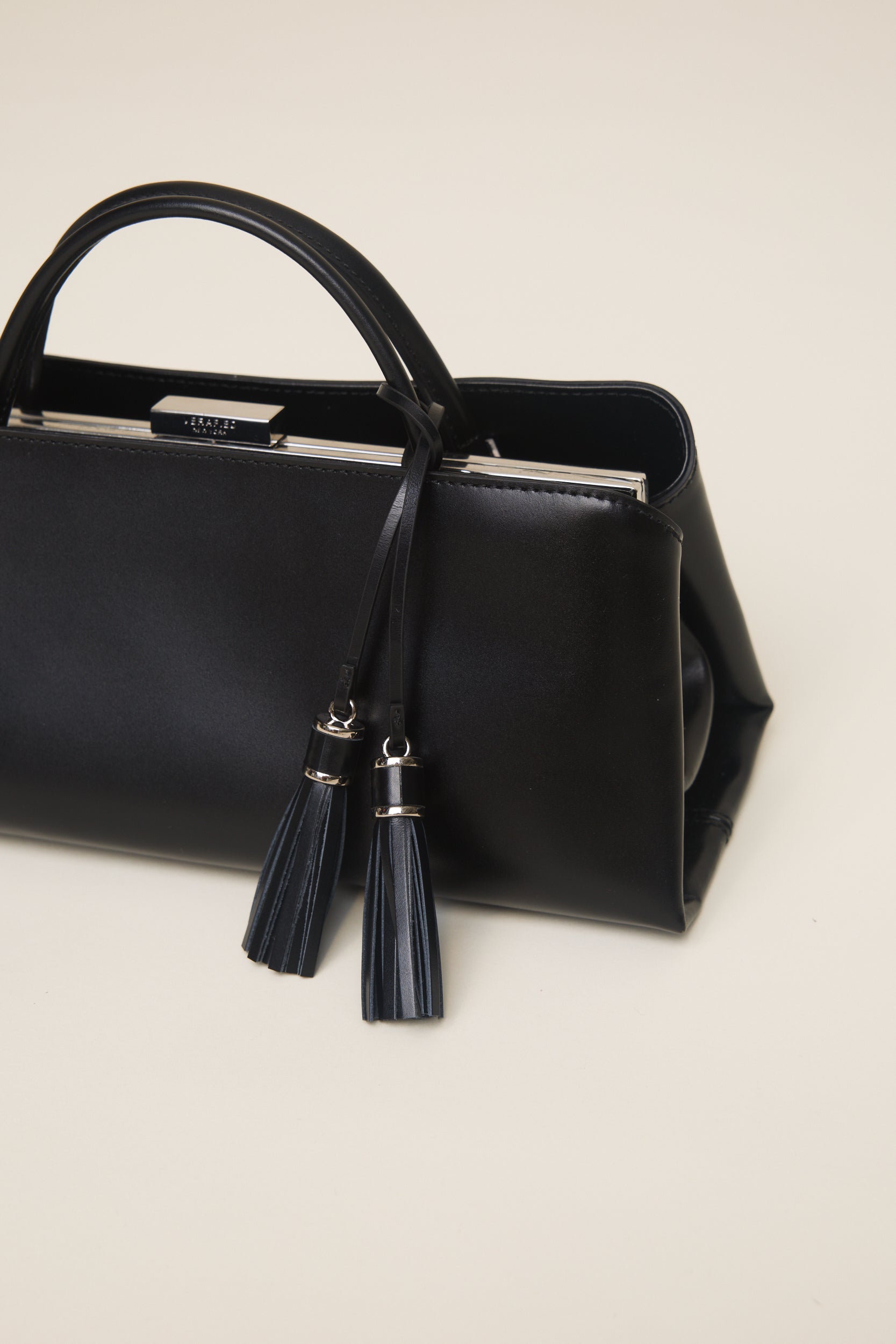 Silver Noir Tassel Charm