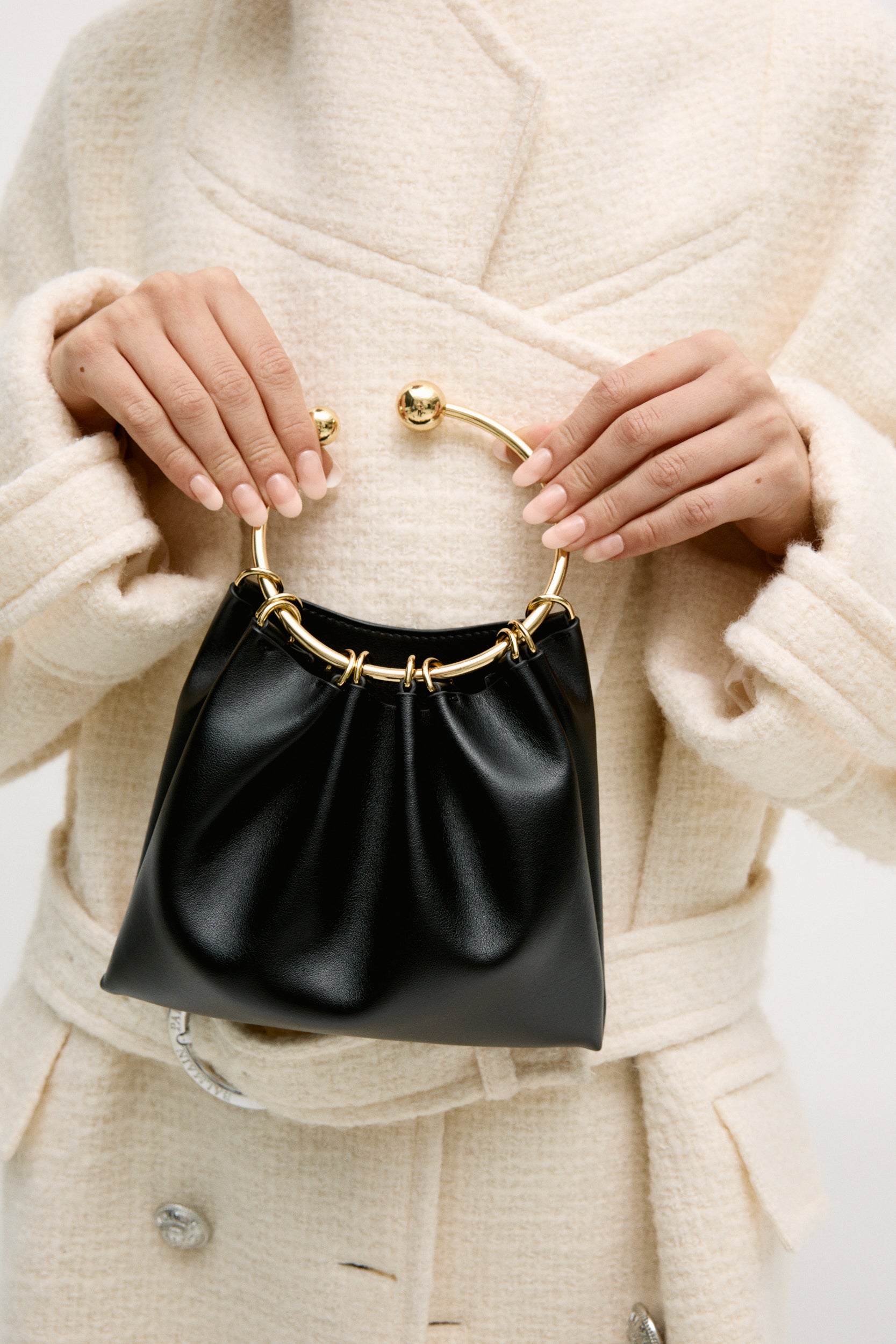 Black Ring Handle Bag