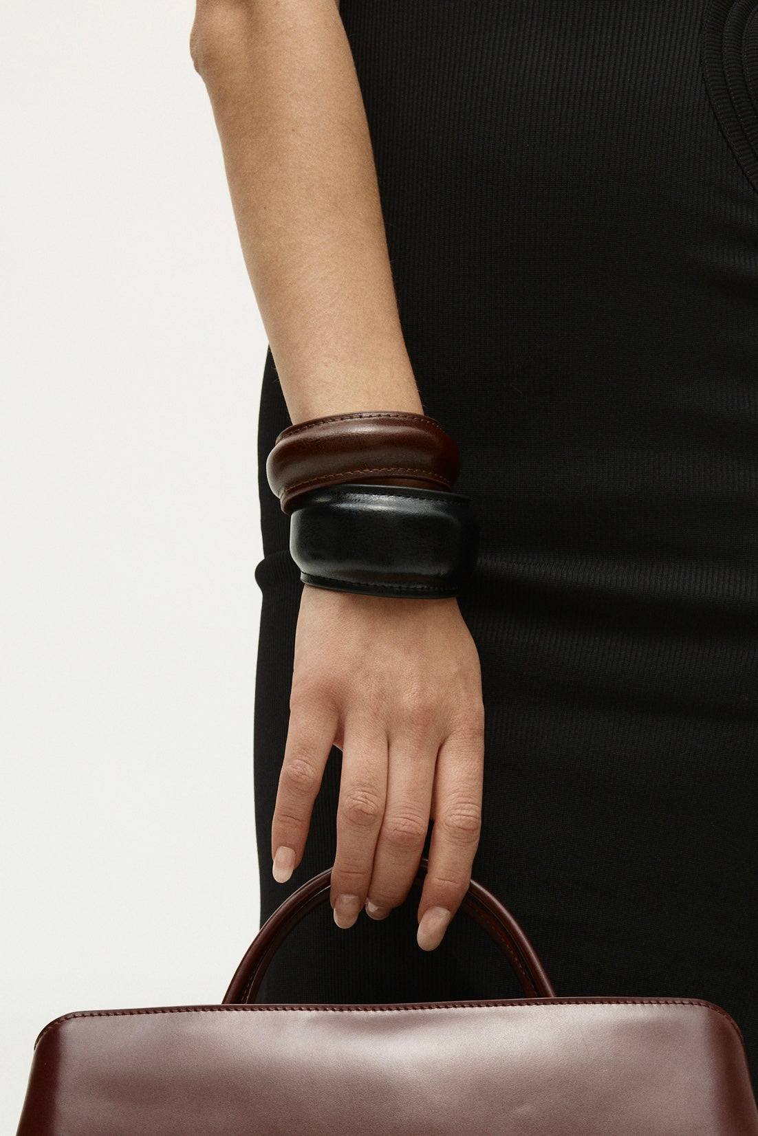 Brown Leather Cuff Bracelet