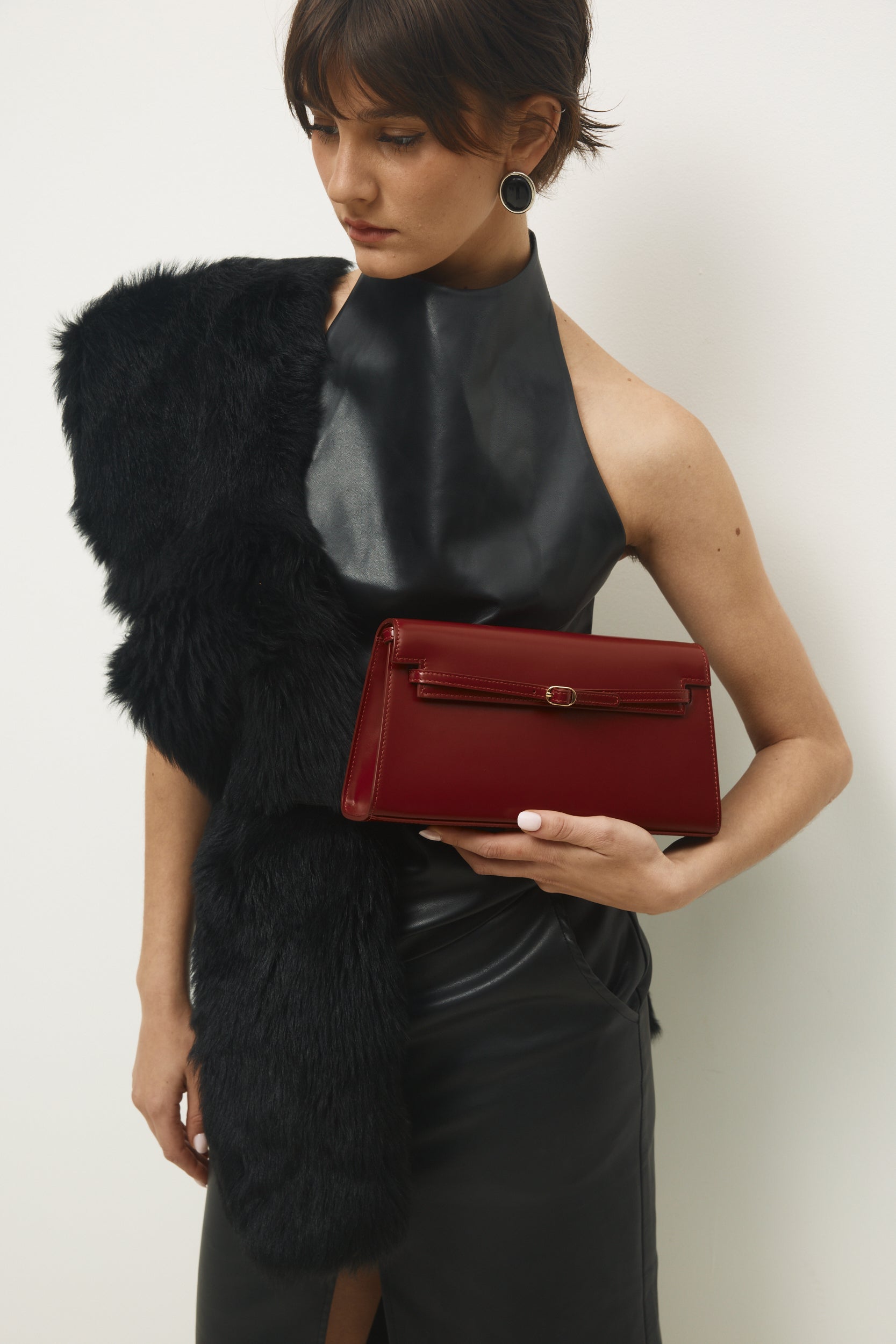 Dark Cherry Shoulder Bag