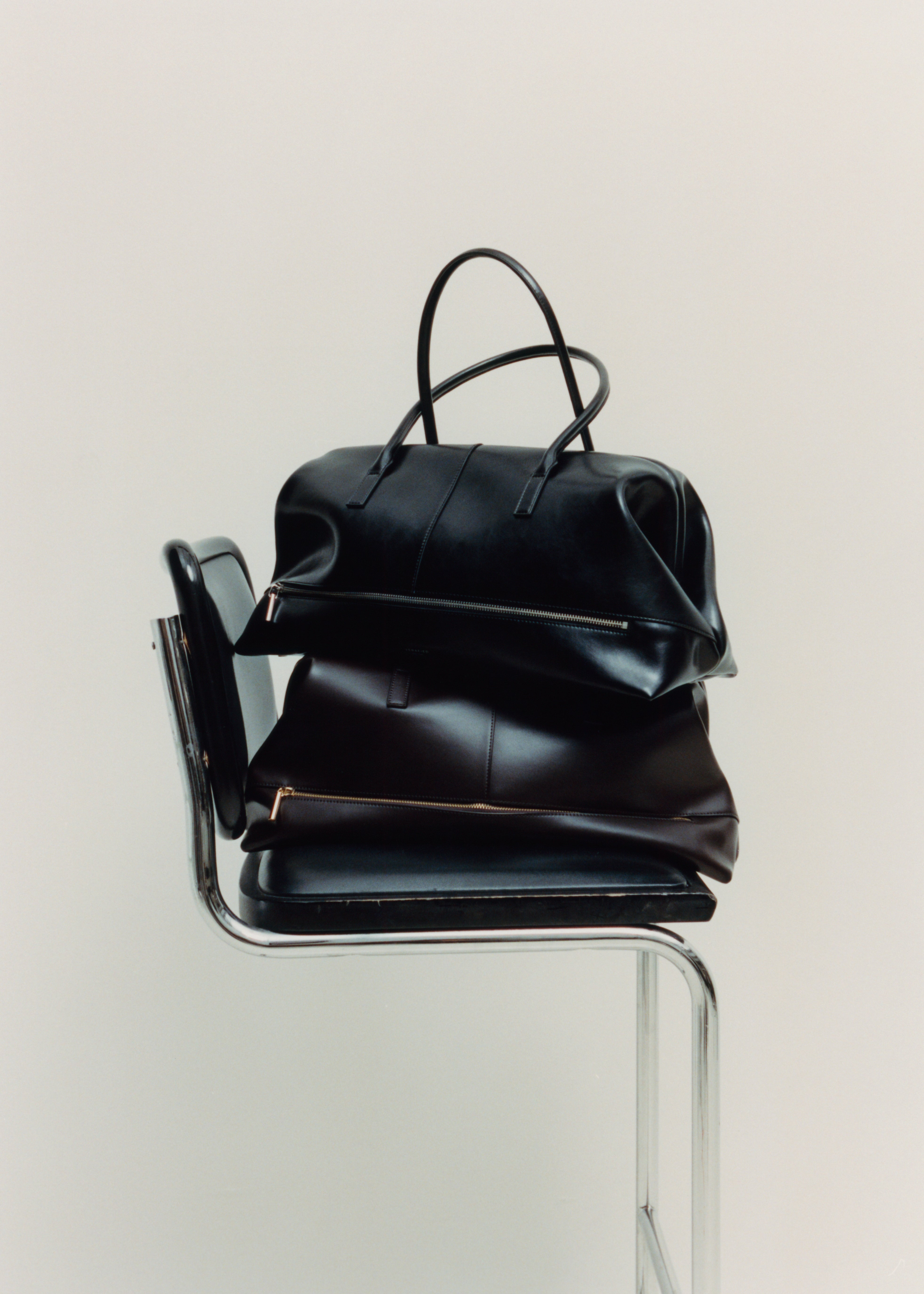 Two Black Club Large Handbag