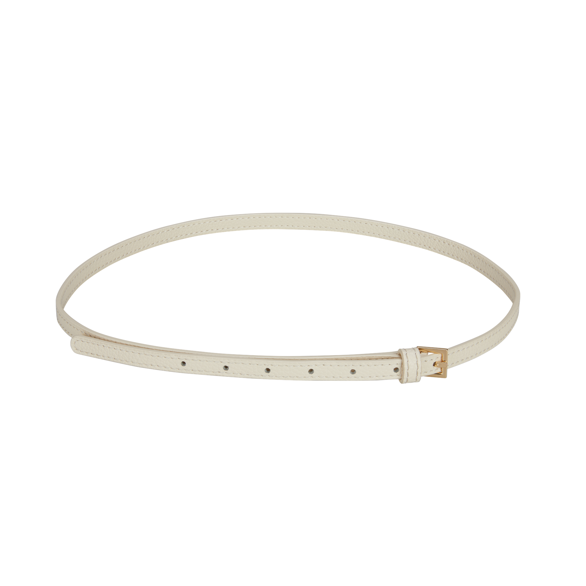 Small Ivory Belted Tote Bag (Final Sale)