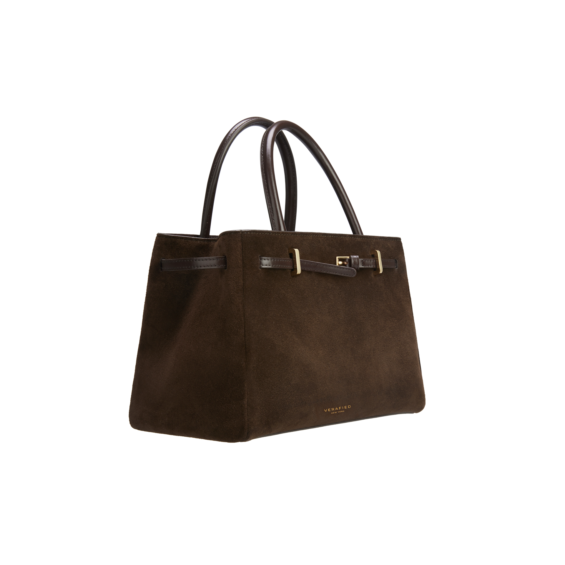 Espresso Suede Book Tote Bag 25
