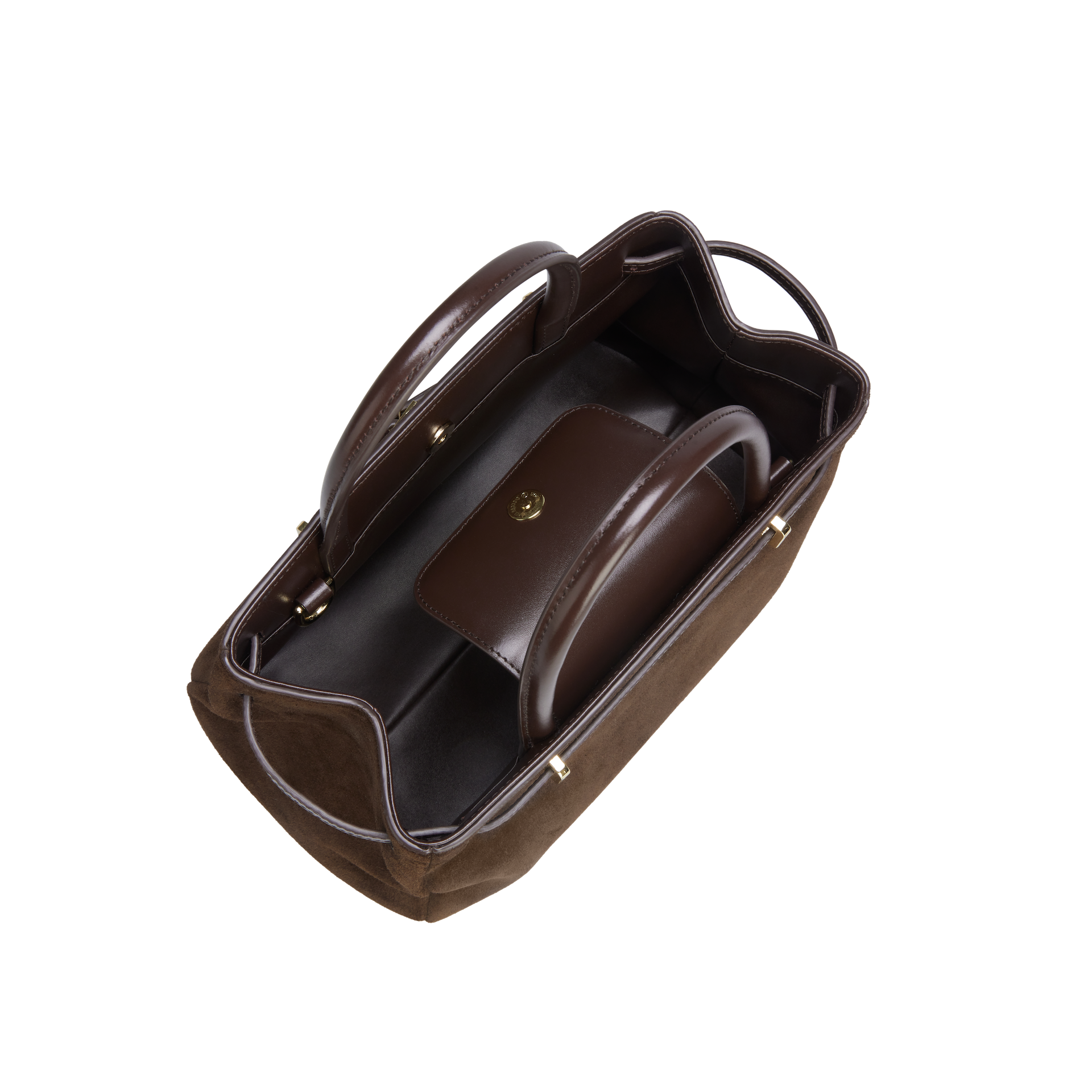 Espresso Suede Book Tote Bag 25