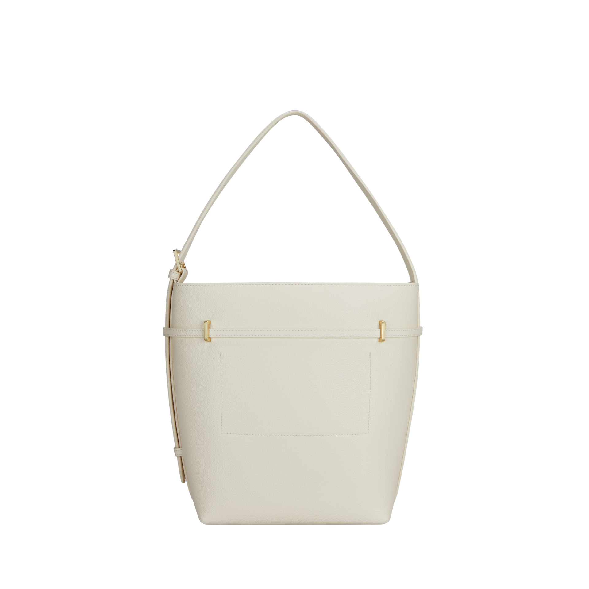 Small Ivory Belted Tote Bag (Final Sale)