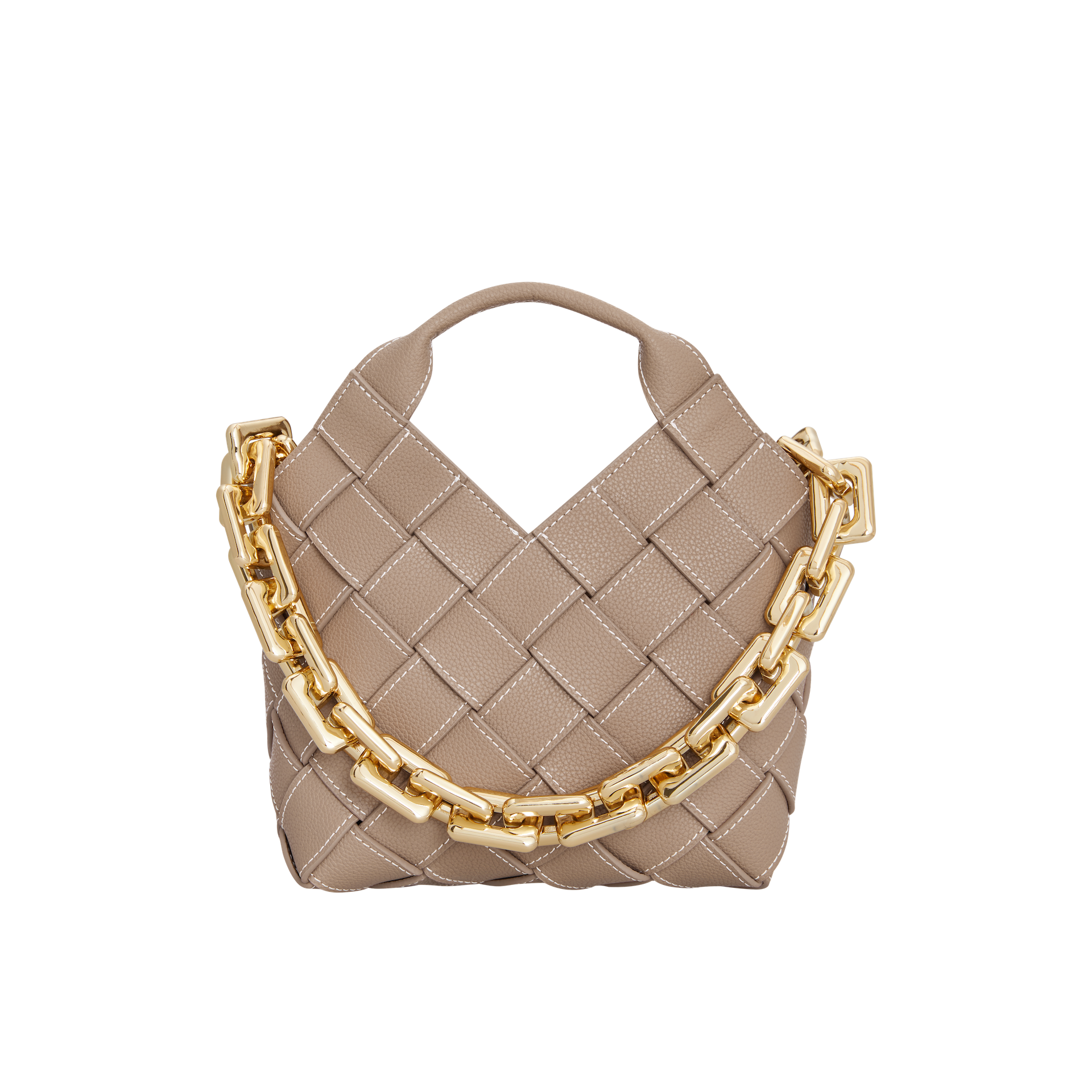 Etoupe Woven Basket Bag