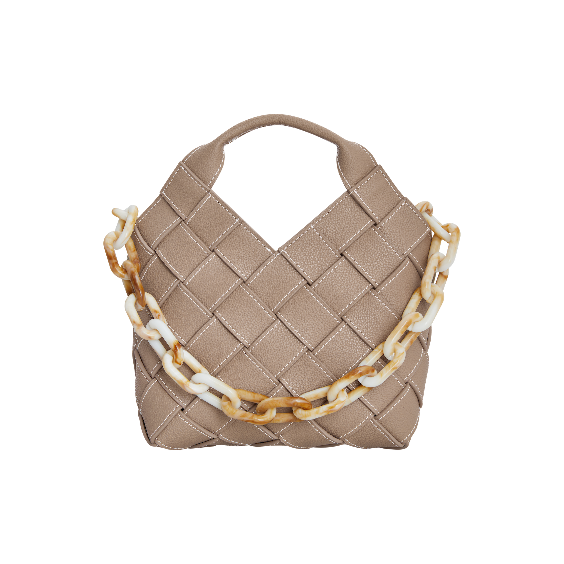 Etoupe Woven Basket Bag