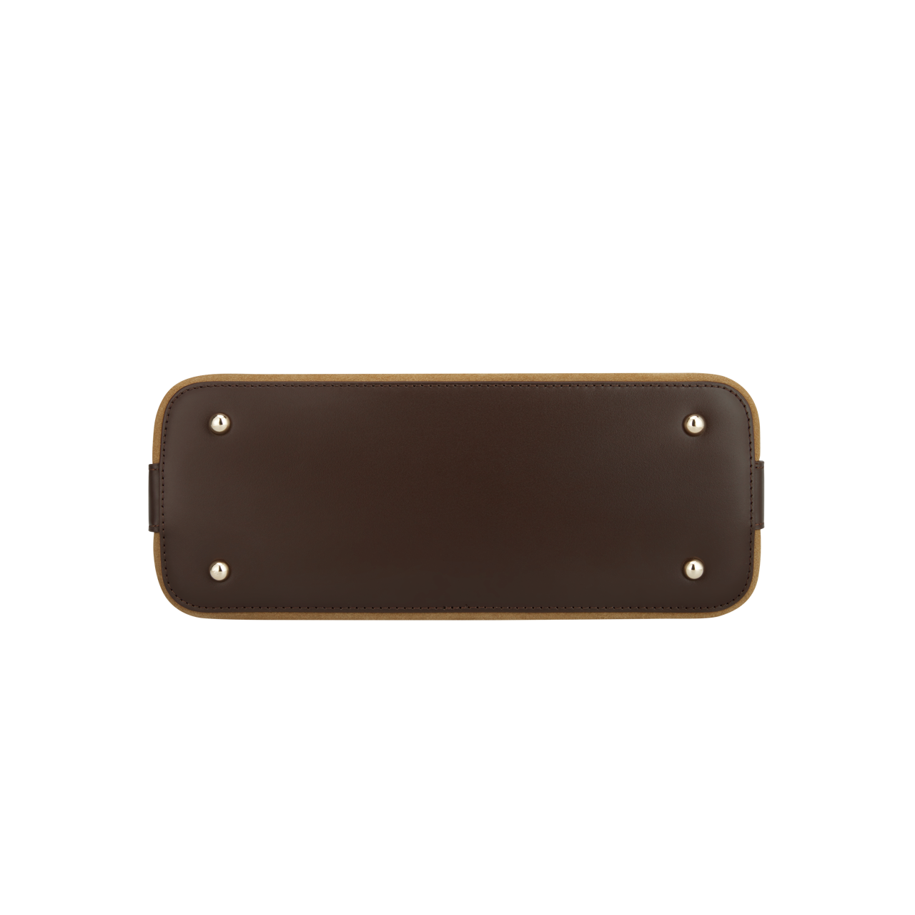 Gold Suede Hobo Shoulder Handbag bottom