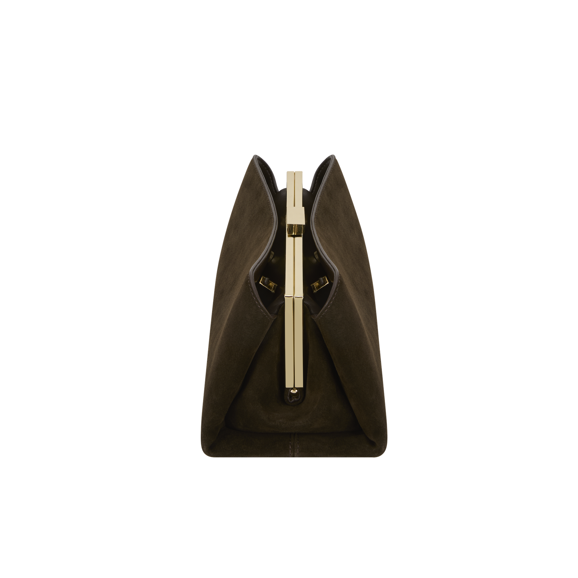 Espresso Suede Éclair Bag