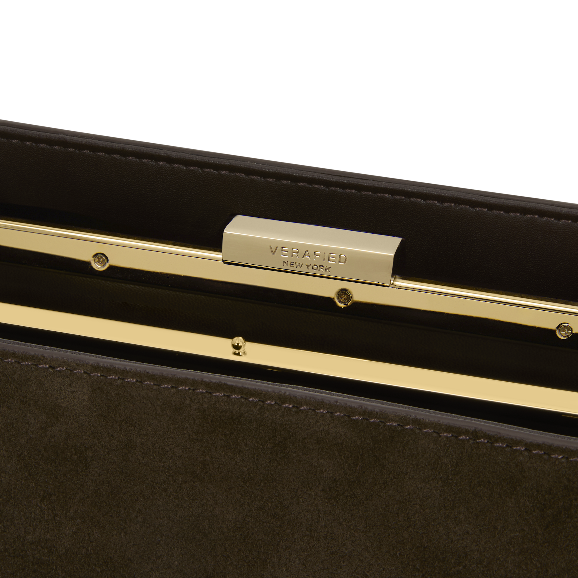 Espresso Suede Éclair Bag