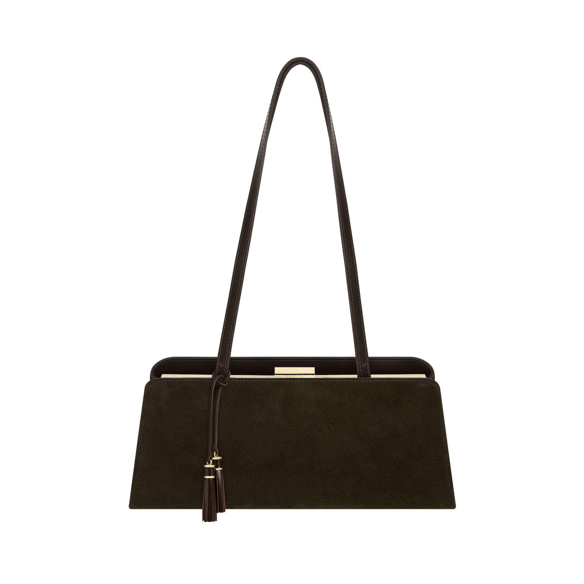 Espresso Suede Éclair Bag