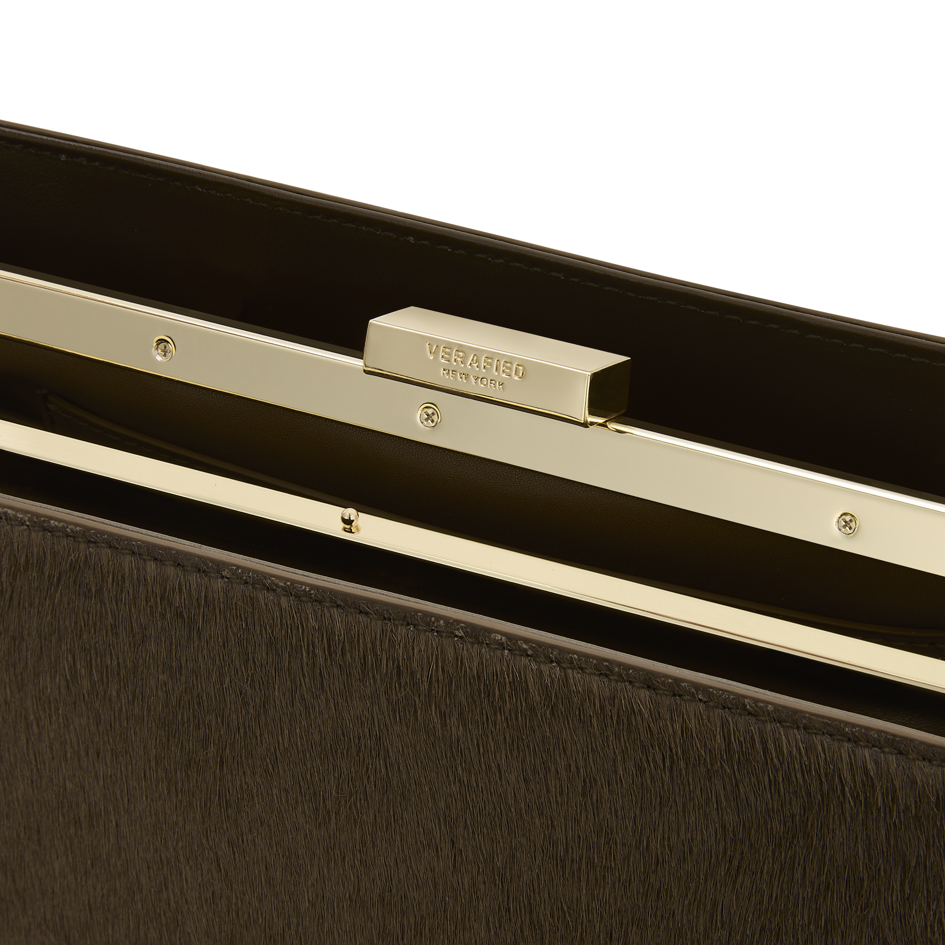 Olive Calf Hair Éclair Bag (Moda Operandi x VERAFIED Exclusive Collection)