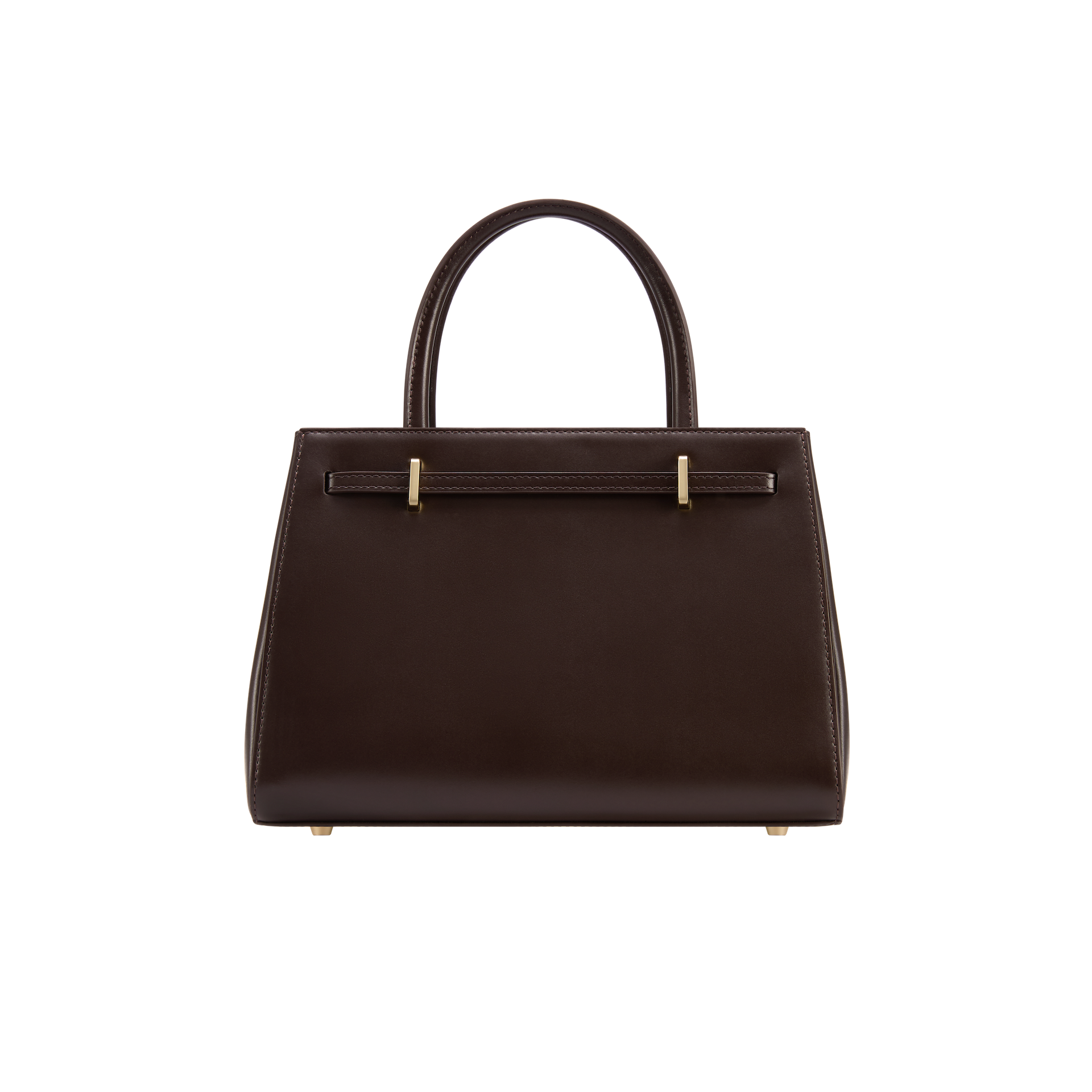 Chocolate Leather Book Tote Bag 25 (Low Stock)