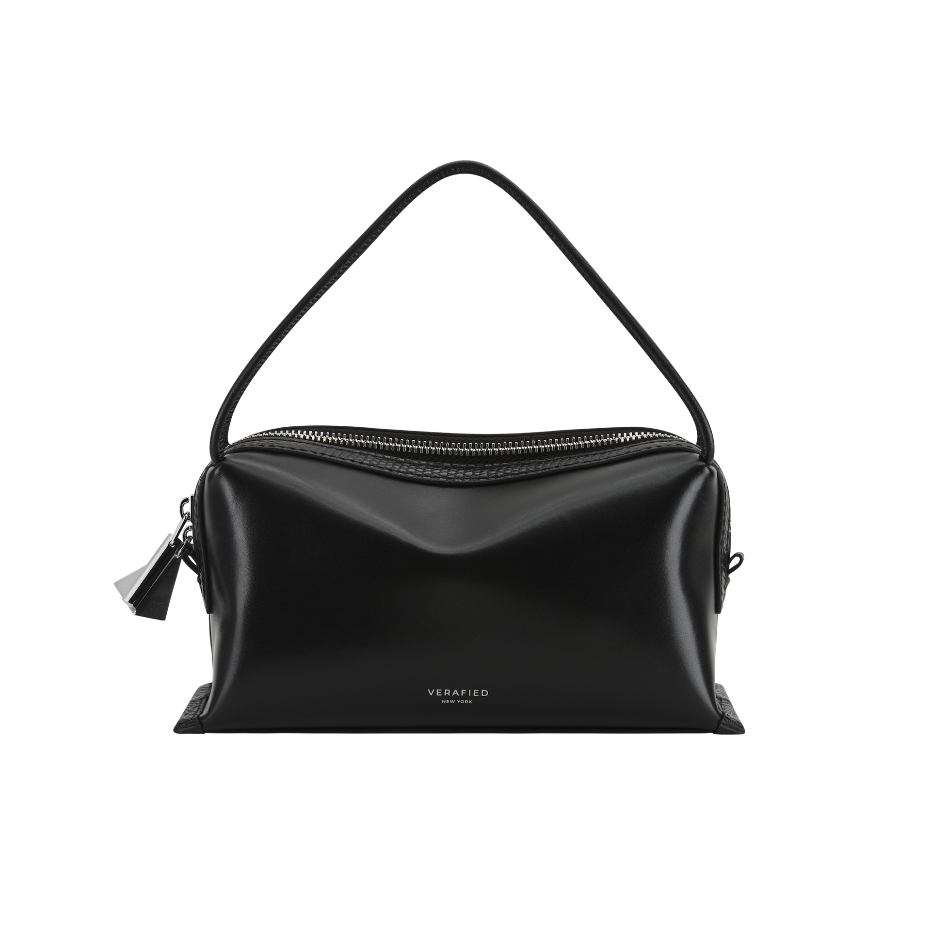 Verafied New York Black Lizard Café Mini Handbag