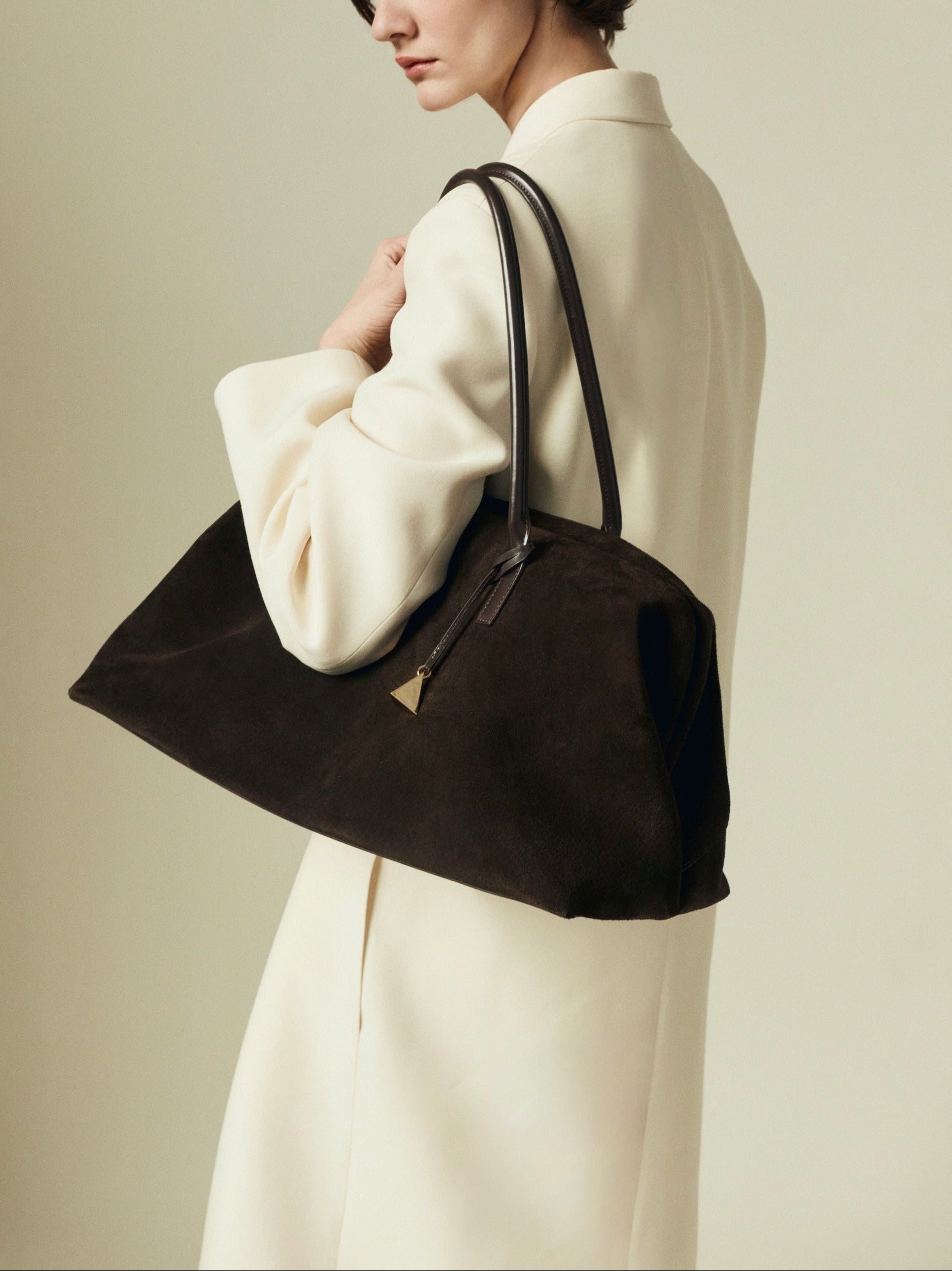 Espresso Suede Club Bag