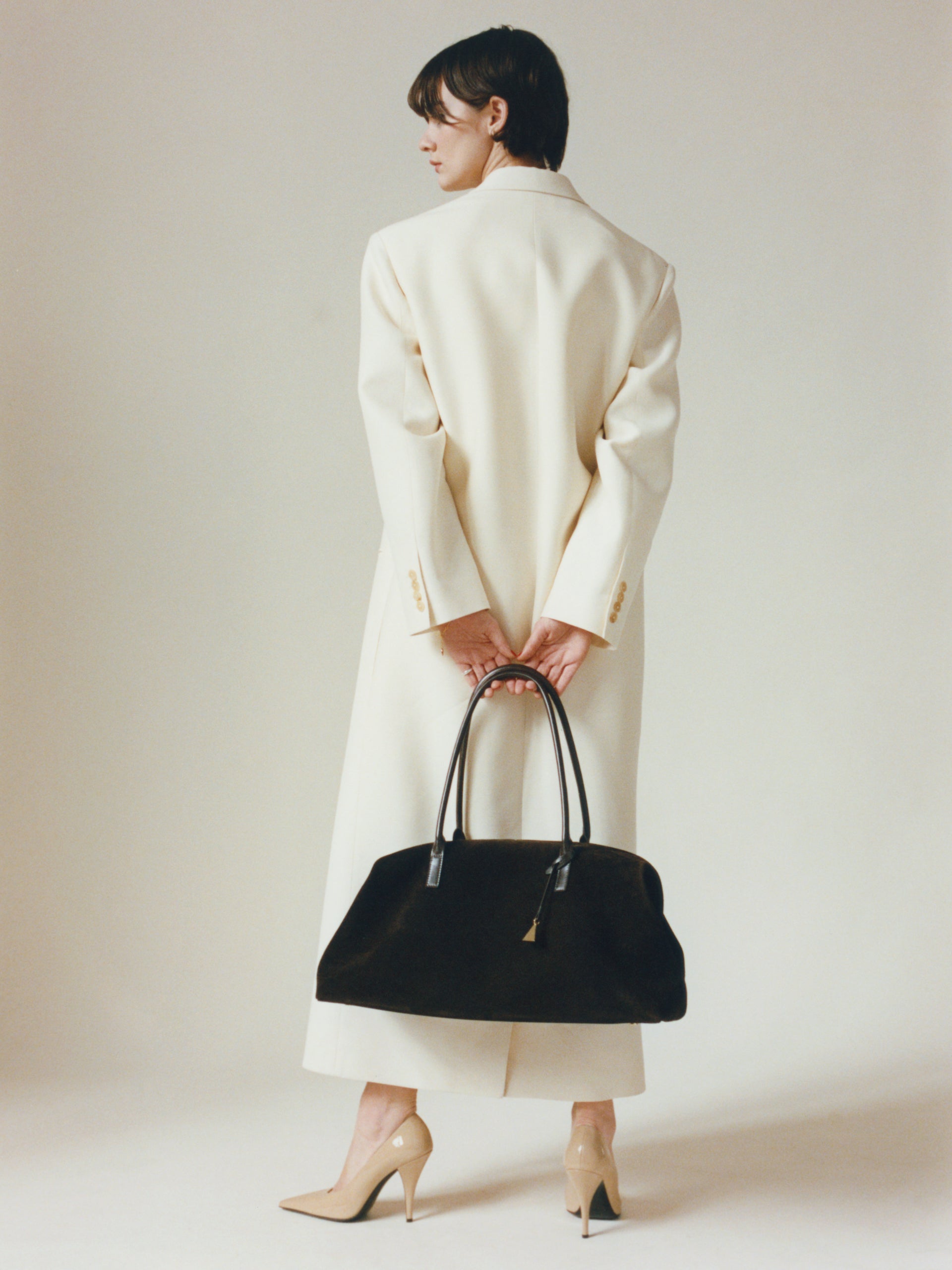 Espresso Suede Club Bag (Pre-Order Only. Will Ship Mid March)