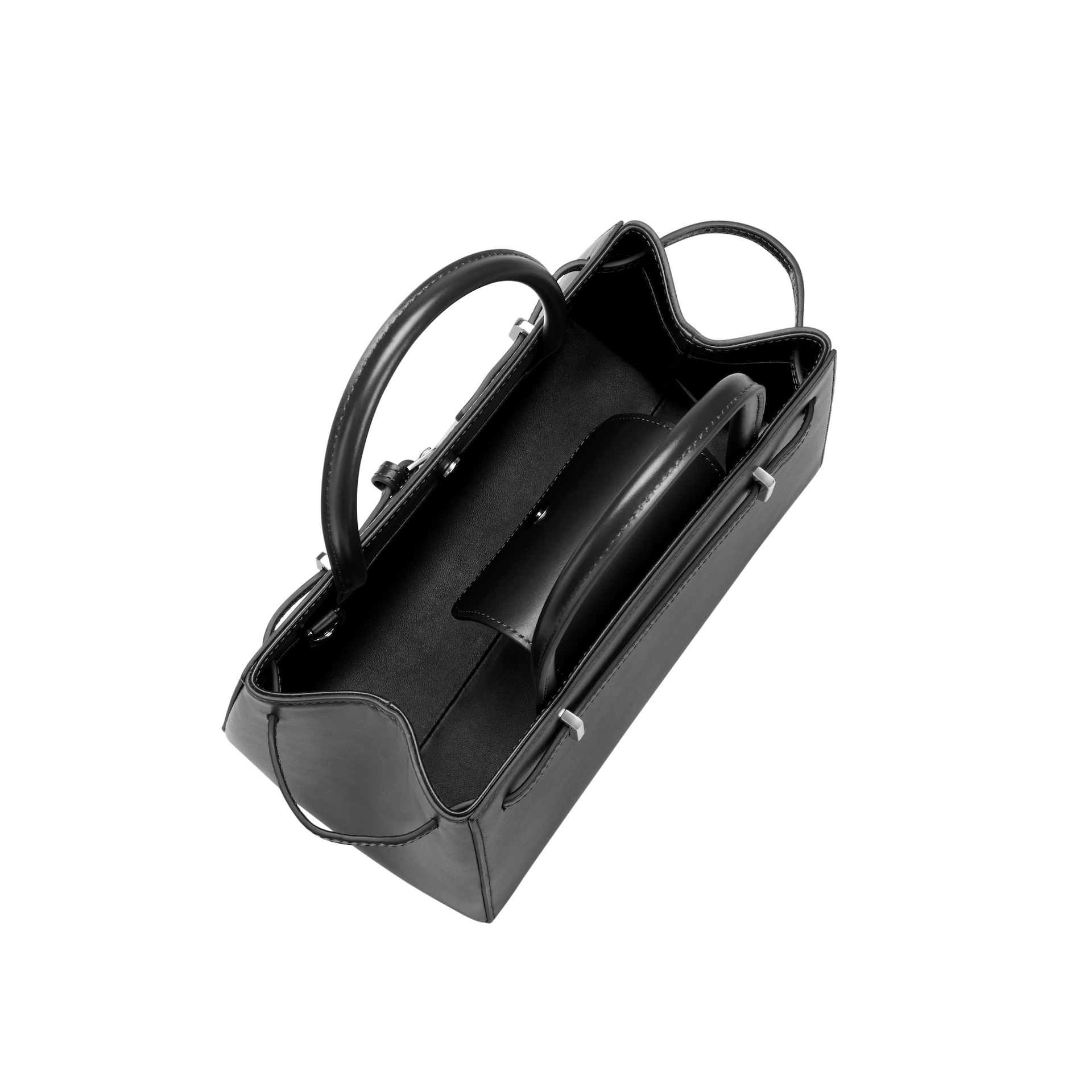 Noir Leather Book Tote Bag 25 (Low Stock)