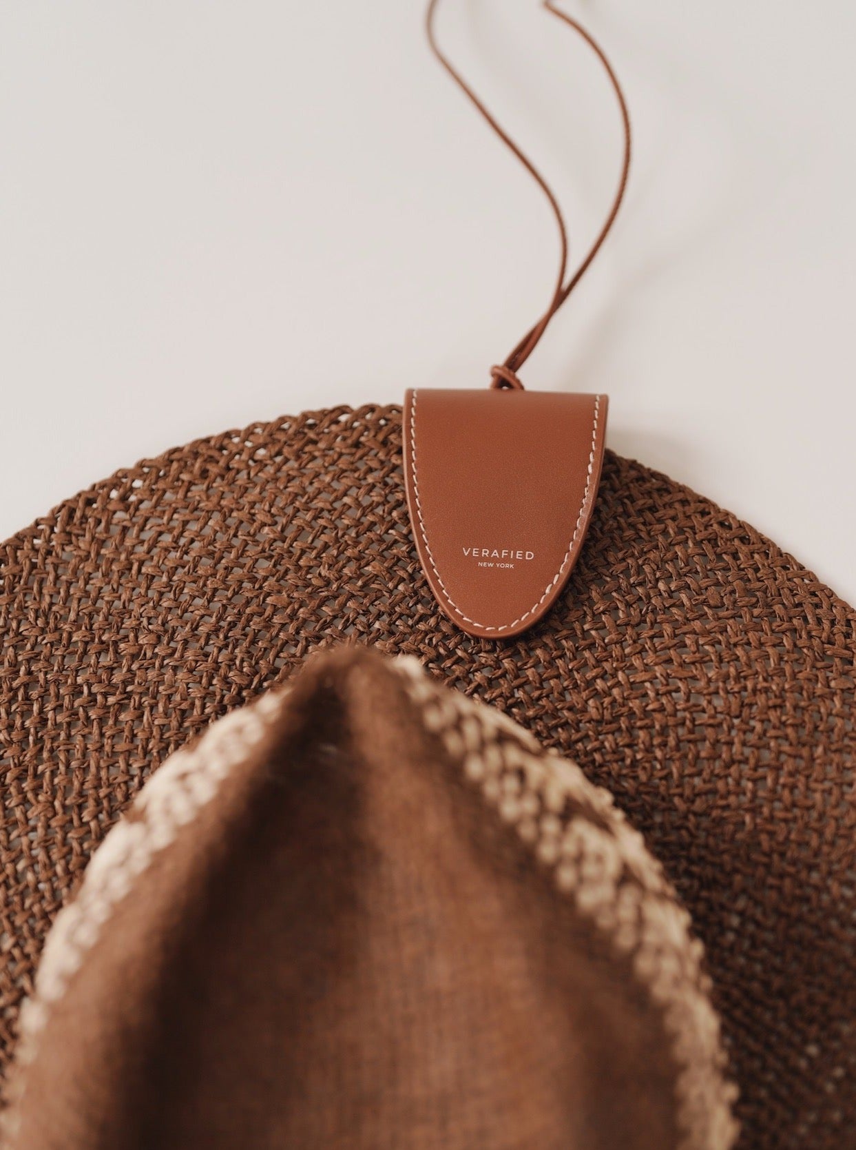Leather-trimmed Raffia Bucket Bag (Final Sale)