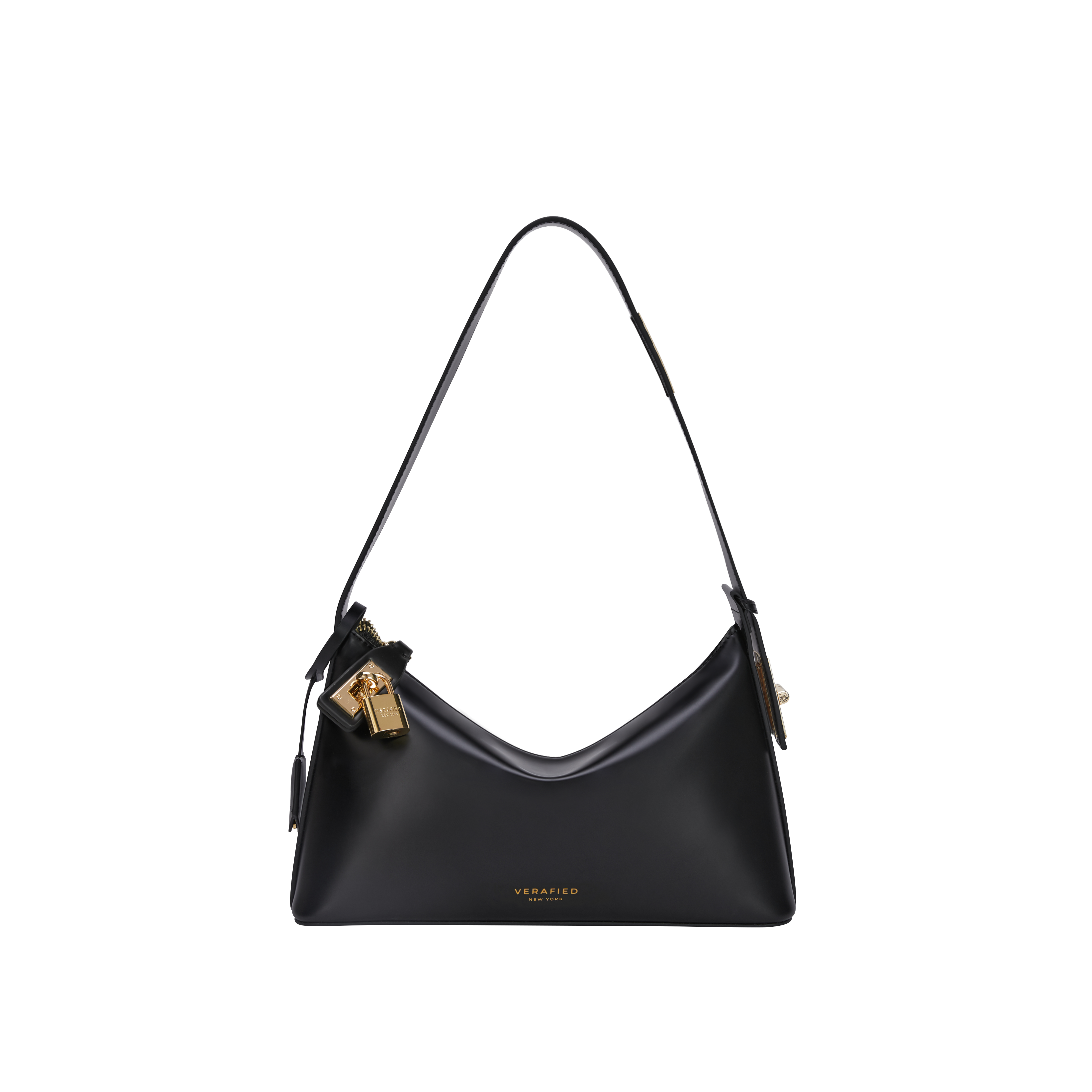 Gold Black Hobo Shoulder Handbag 3