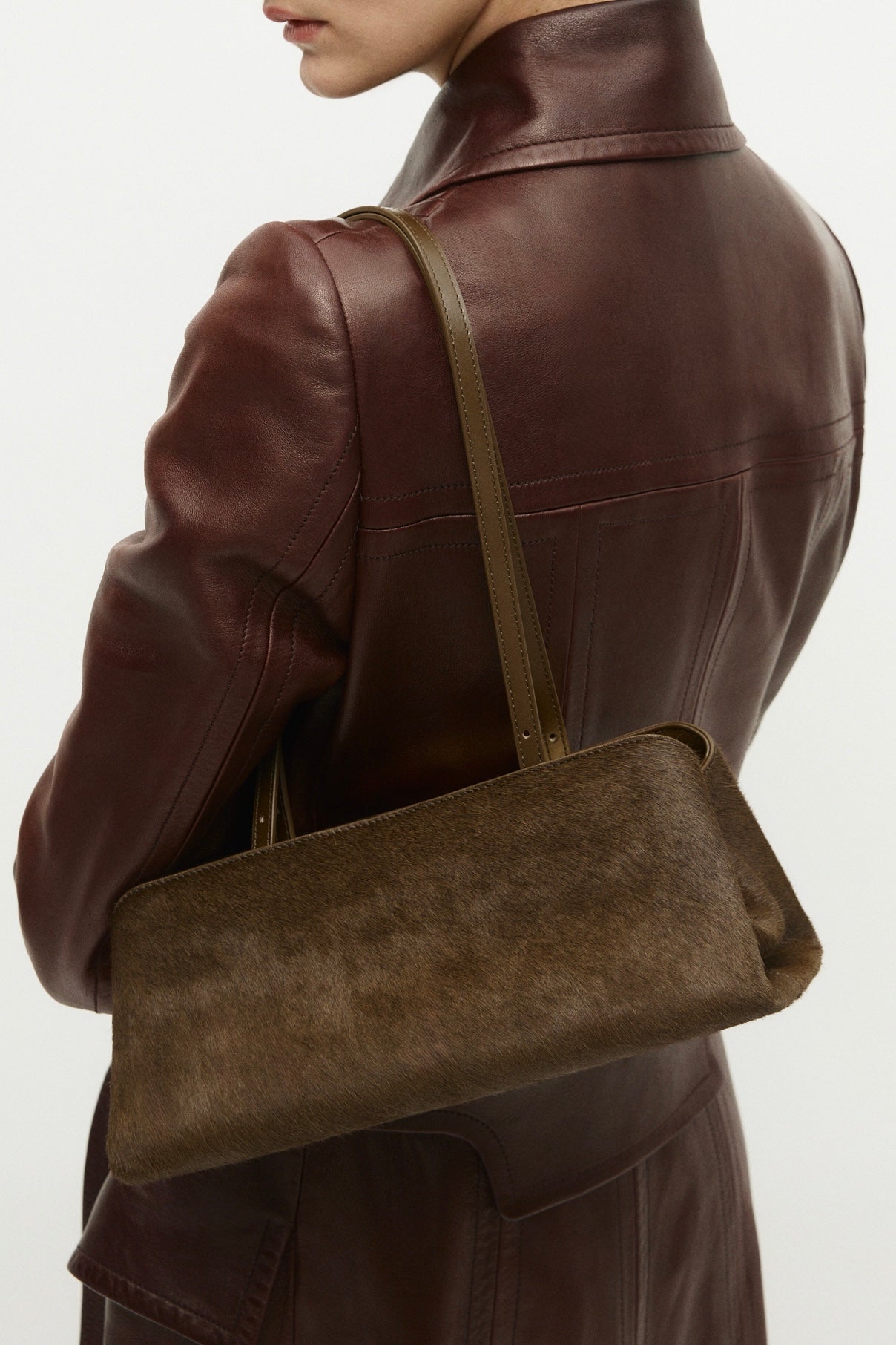 Olive Calf Hair Éclair Bag (Moda Operandi x VERAFIED Exclusive Collection)