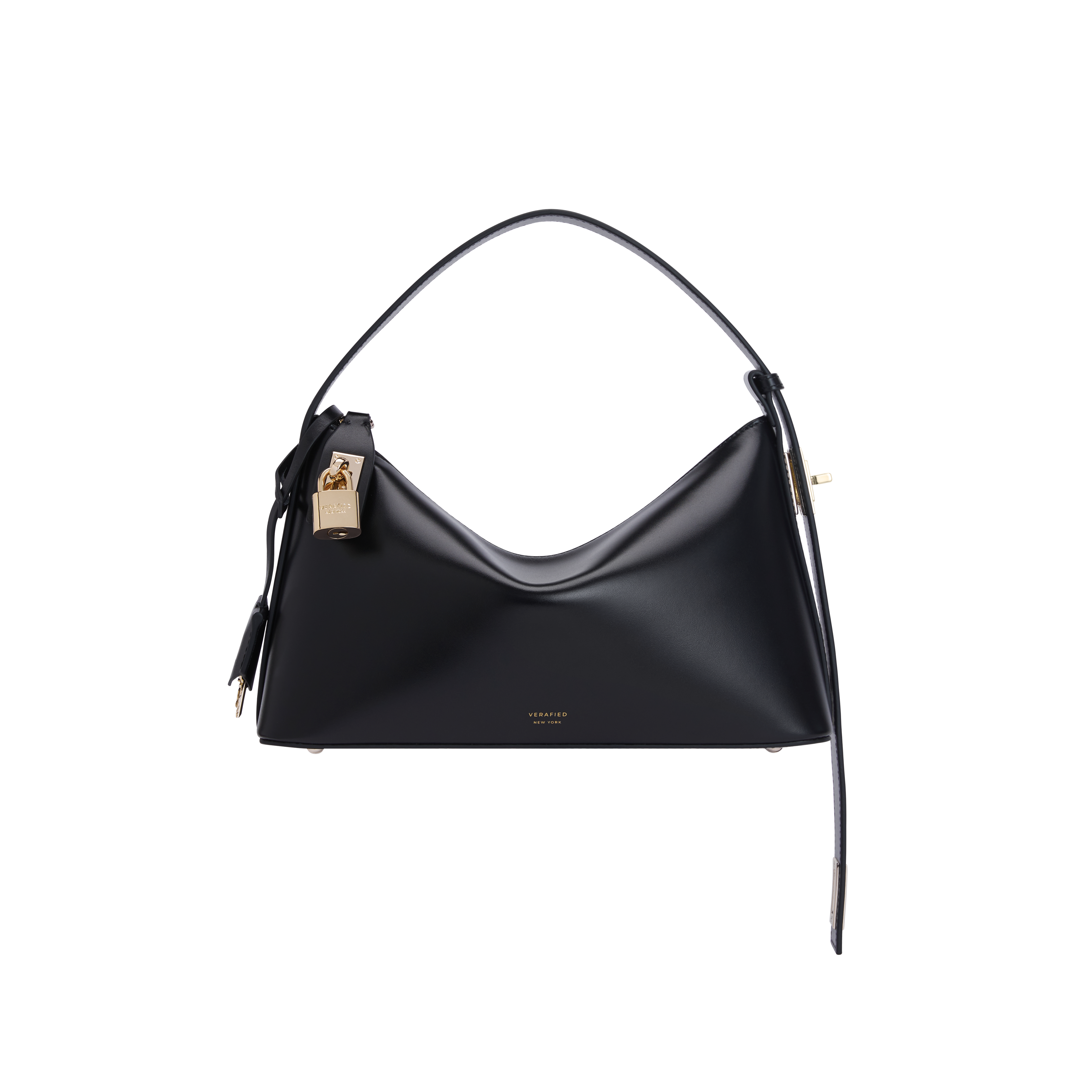 Gold Black Hobo Shoulder Handbag 2