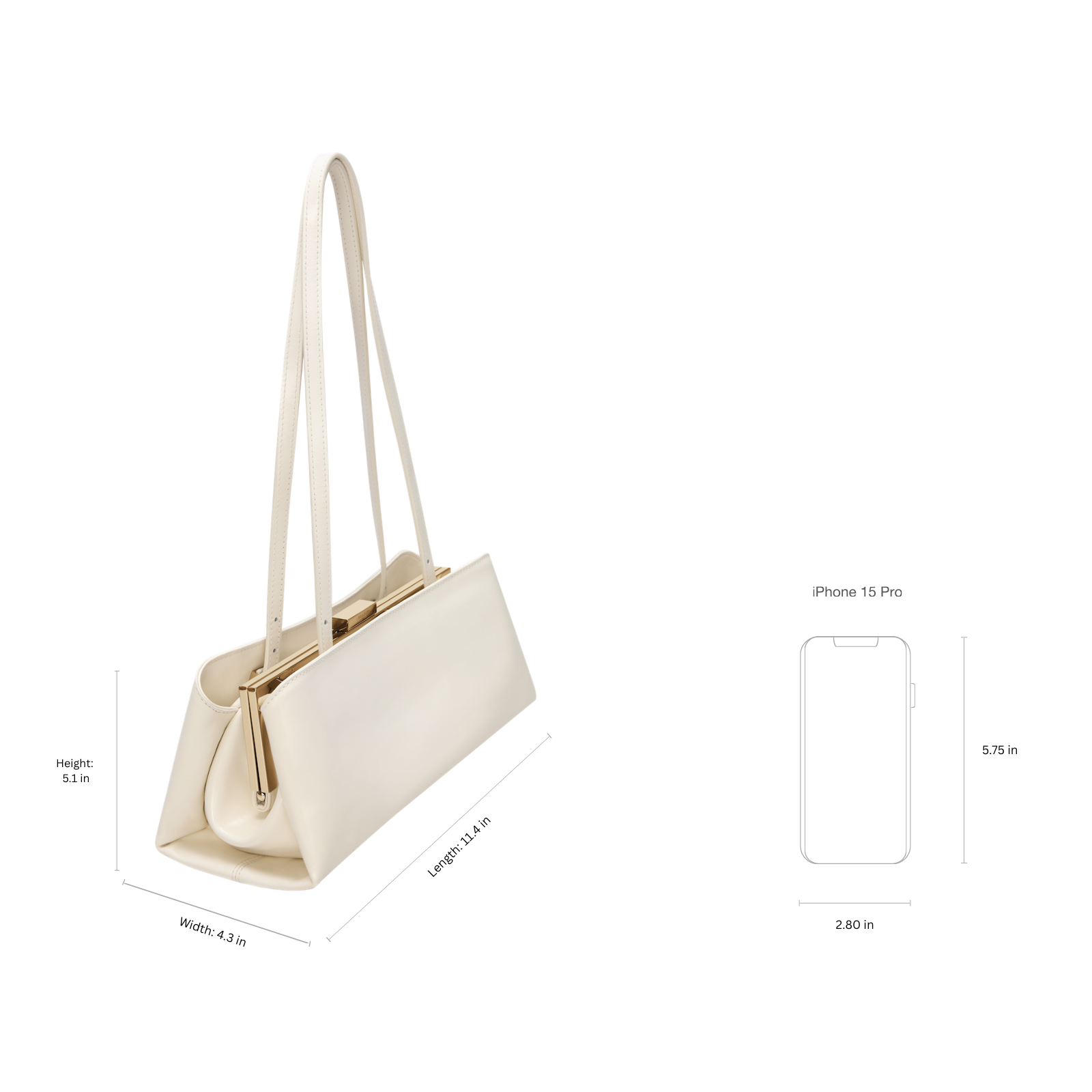 Gold Ivory Éclair Bag