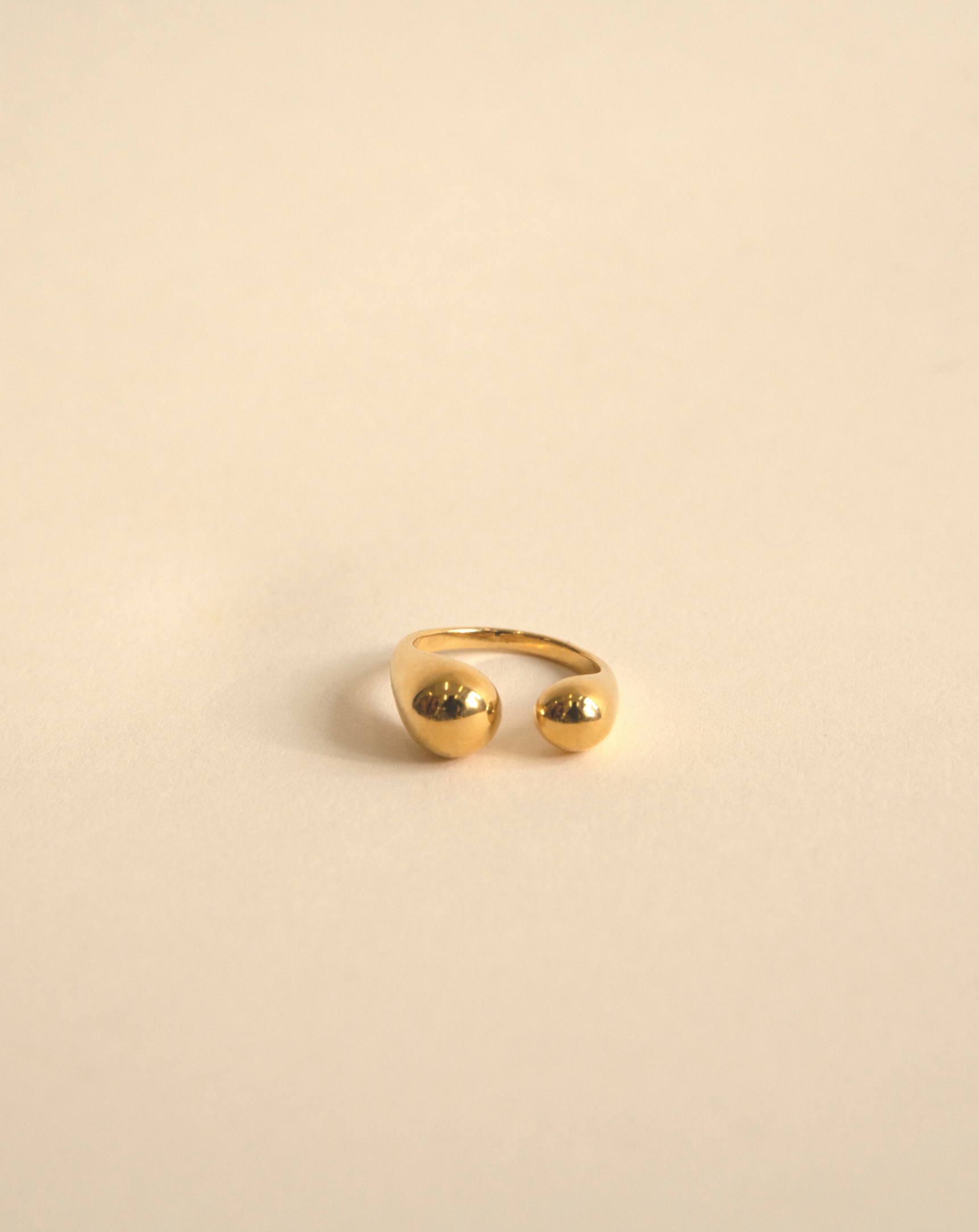 Golden Hour White Stone Ring