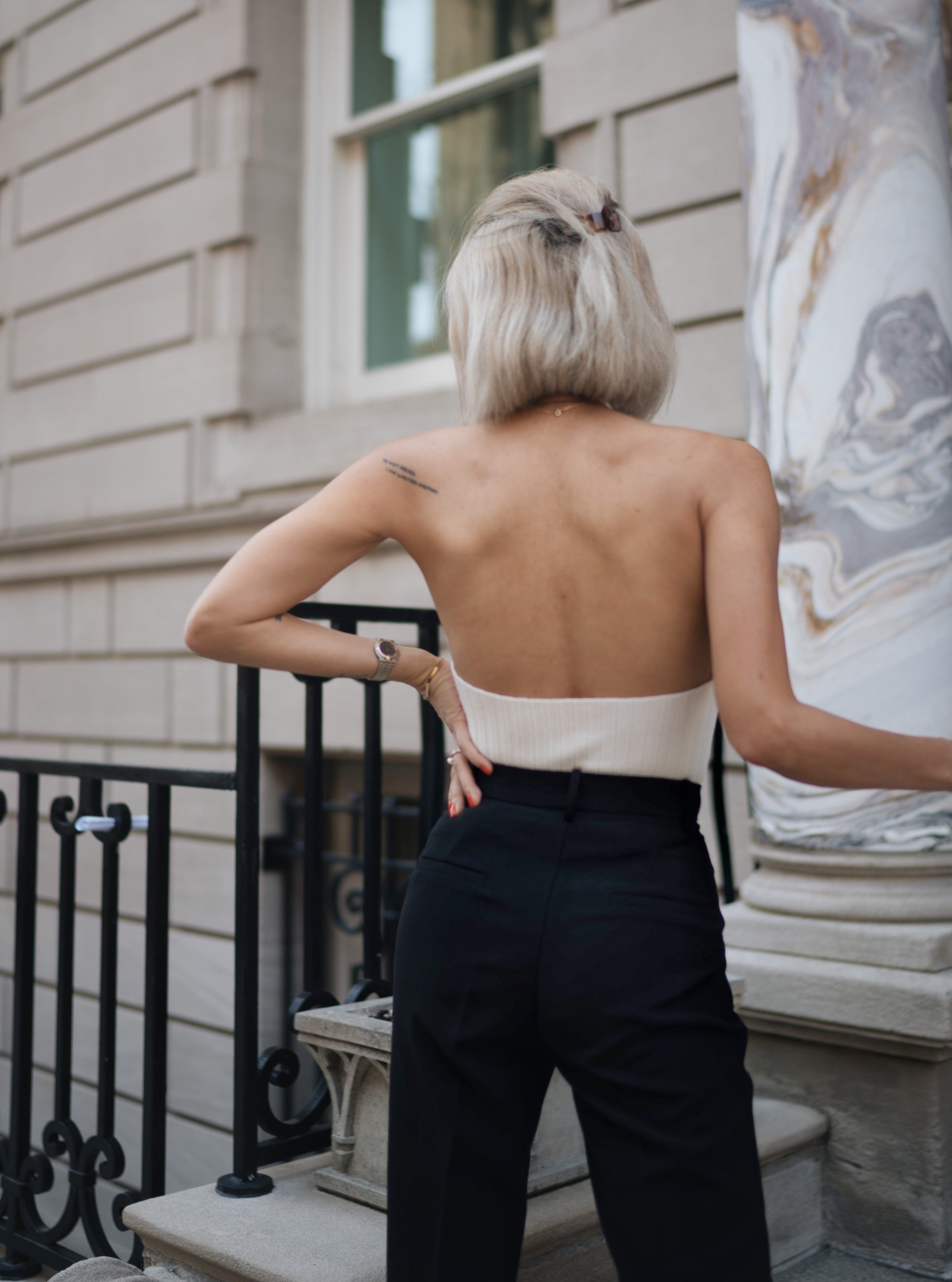 Black Posh Suit Pants (Final Sale)