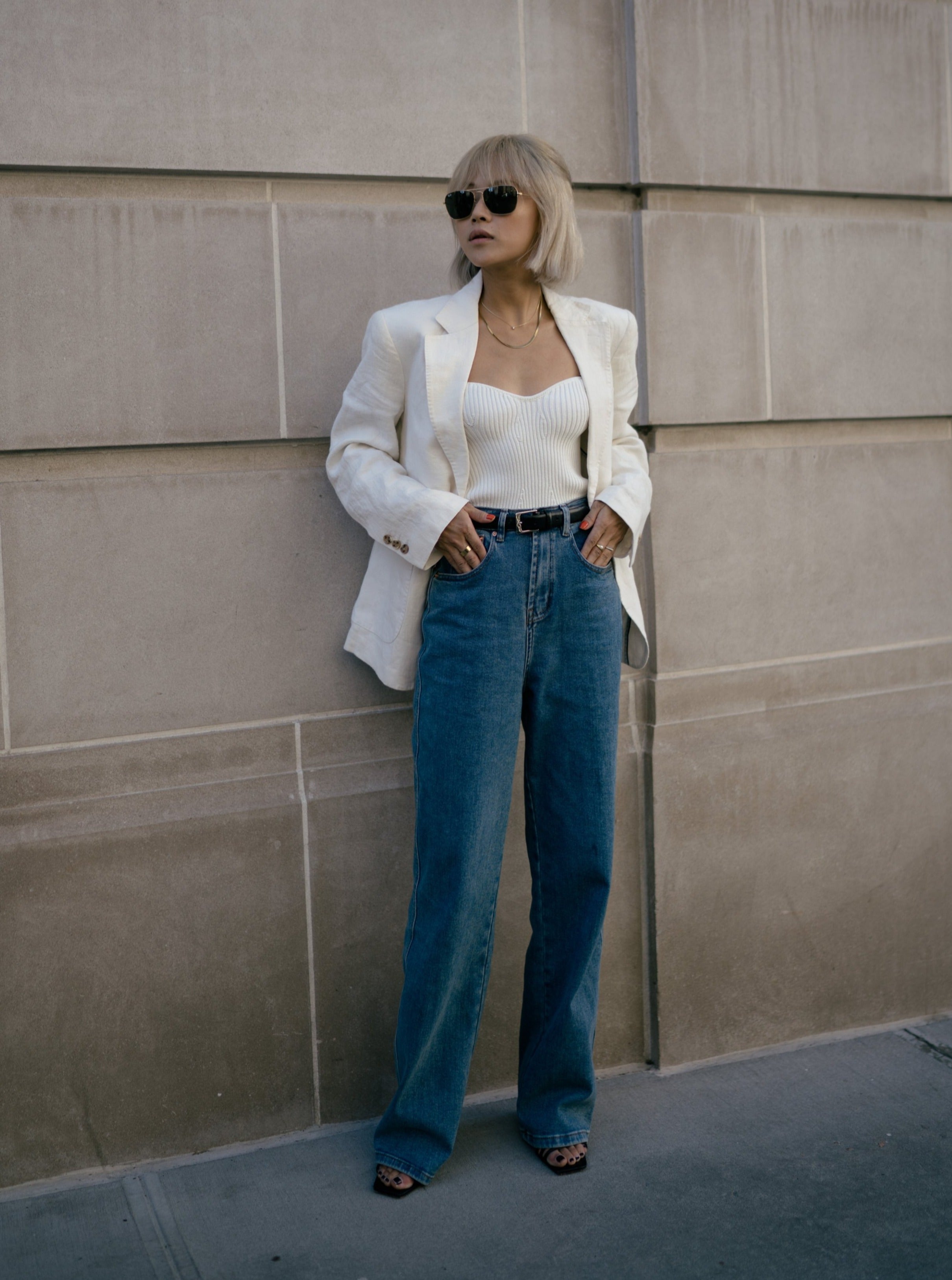 Lux Knit Top in Off White (Final Sale)