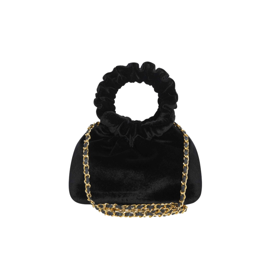 Black Velvet Mini Cloud Bag_VERAFIED