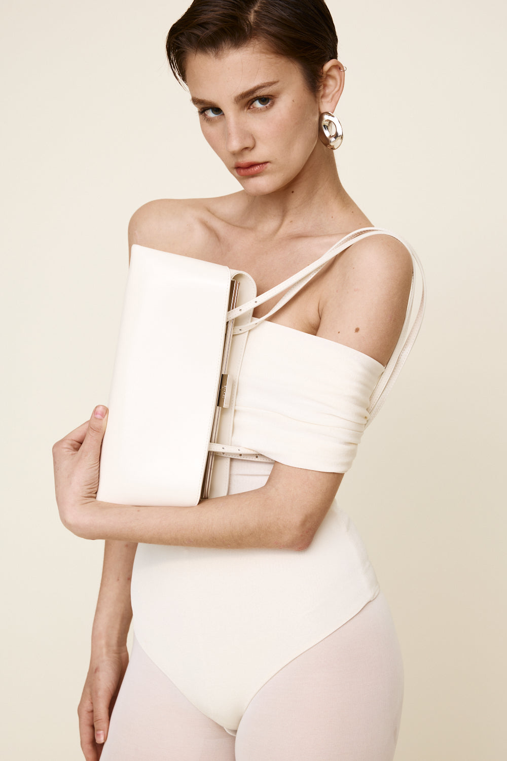 Silver Ivory Éclair Bag