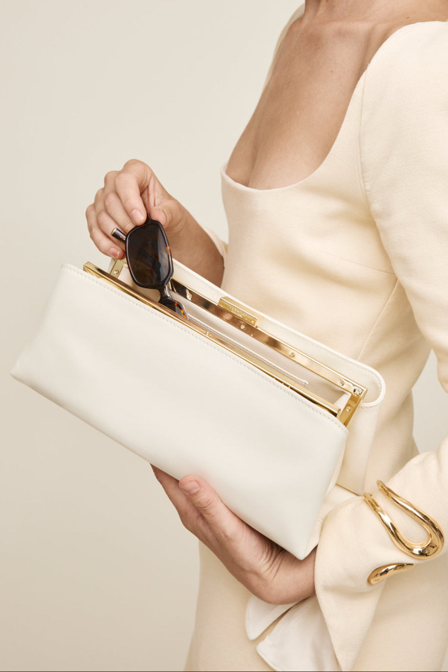 Gold Ivory Éclair Bag