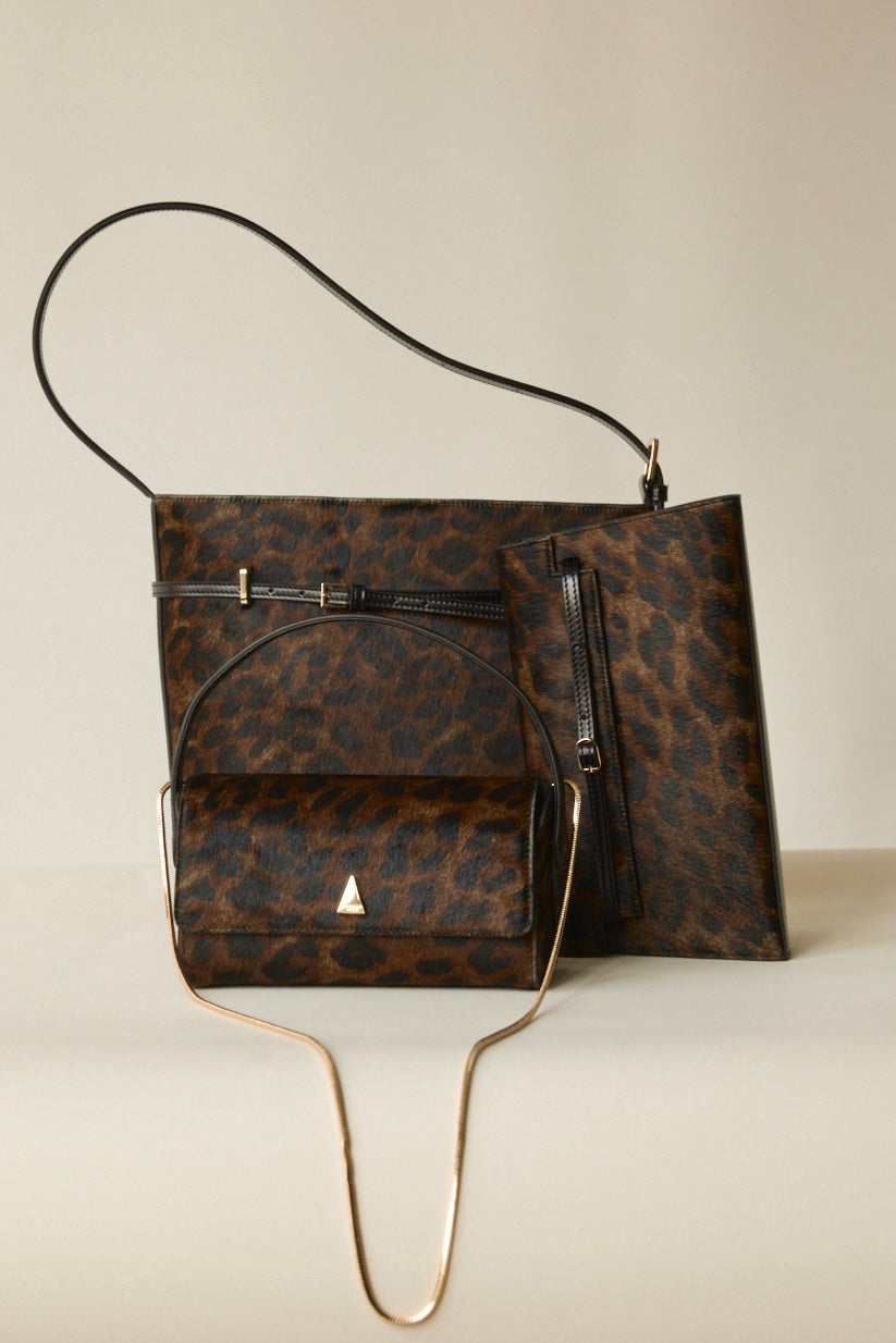 Small Leopard Belted Tote Bag(Low Stock)