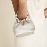 Mini Silver Diamond Handbag