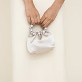Mini Silver Diamond Handbag