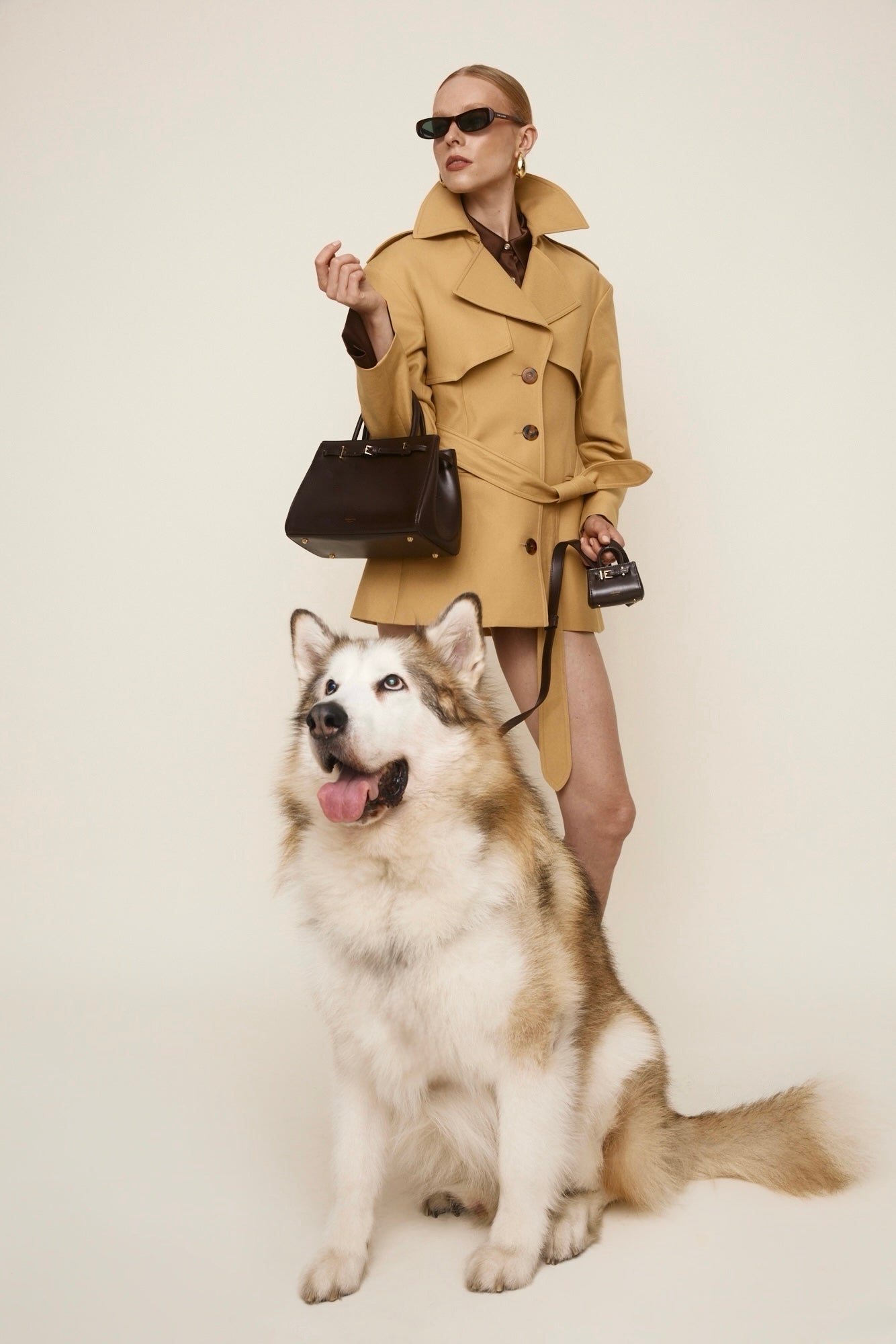 Chocolate Leather Book Tote Bag 25 (Low Stock)