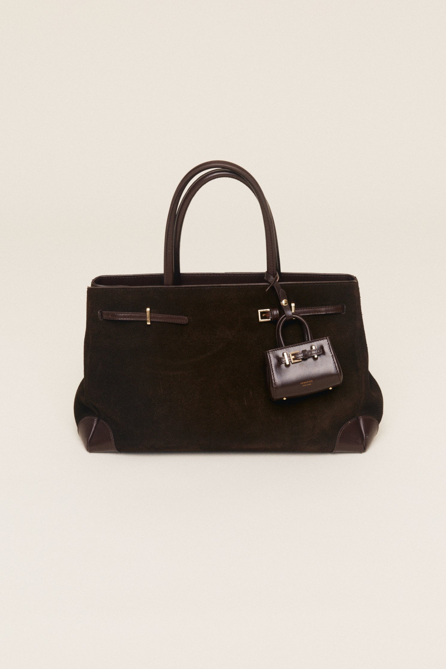 Espresso Suede Book Tote Bag 33