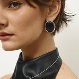 Onyx Orb Earrings