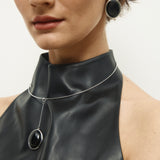 Onyx Orb Earrings