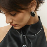 Onyx Orb Earrings